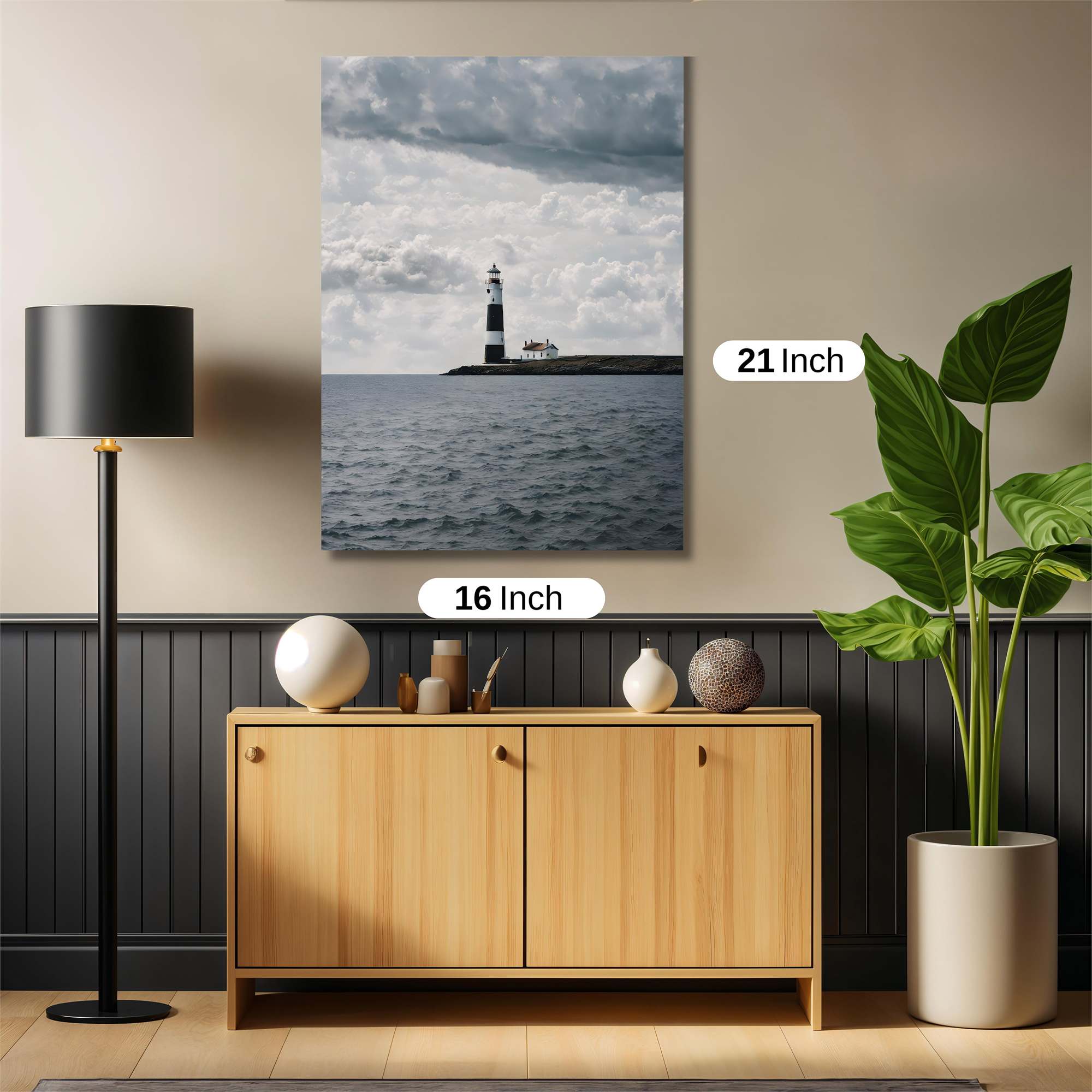 Lighthouse Solitude Safe Wall Magnetic / M