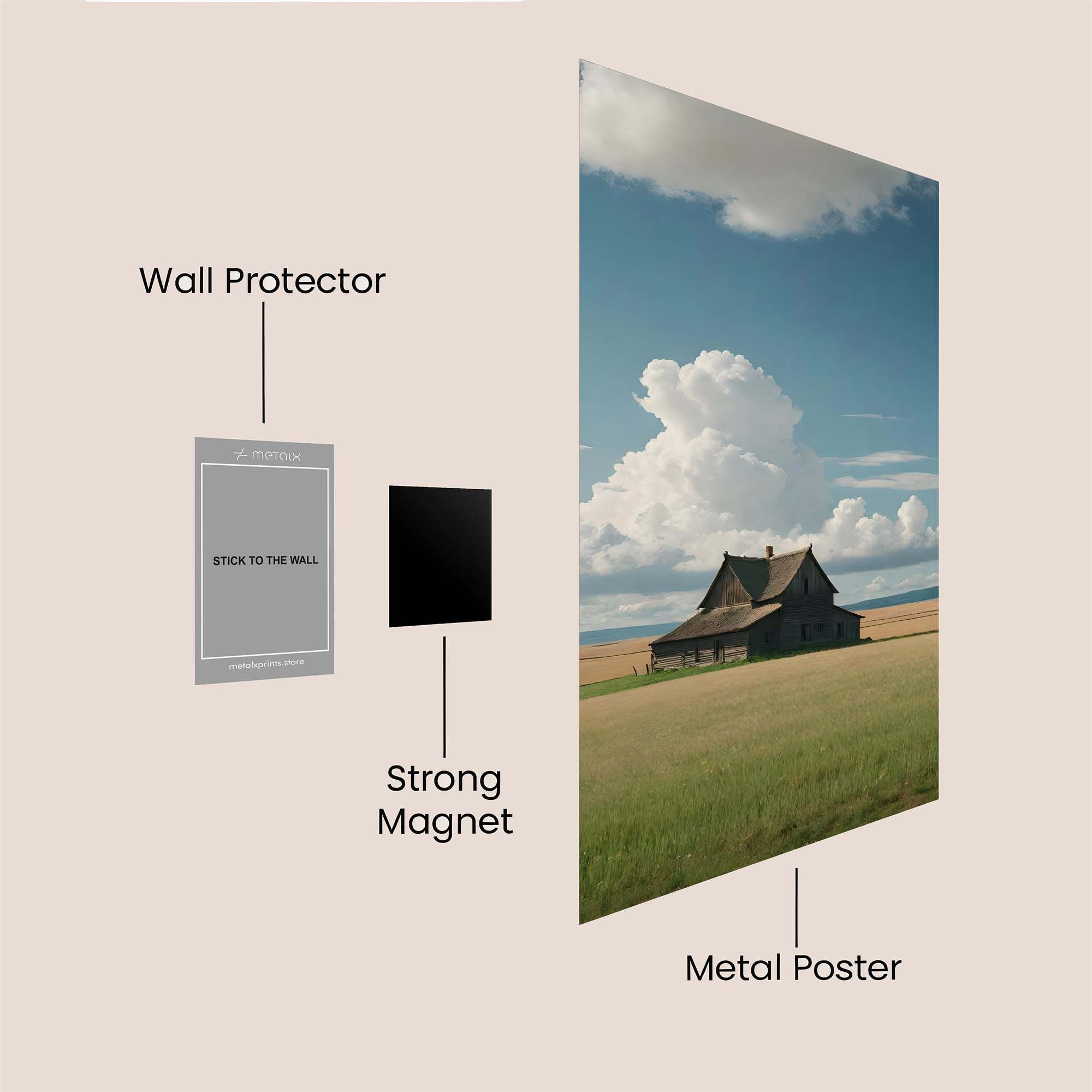 Barn Serenity Safe Wall Magnetic / M