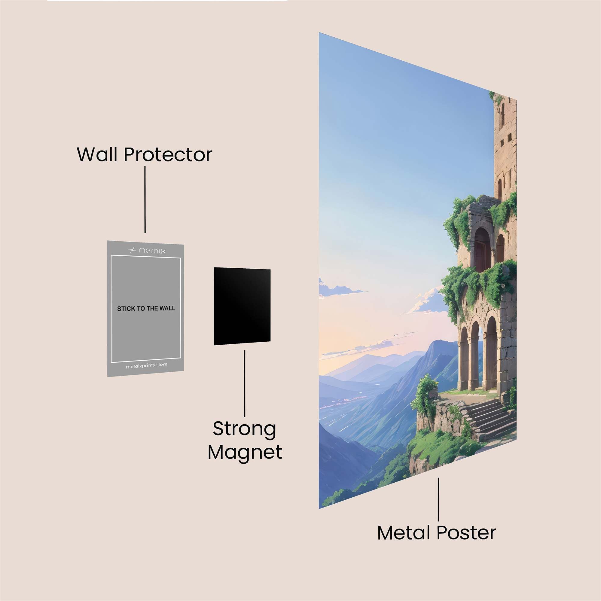 Castle Serenity Safe Wall Magnetic / M
