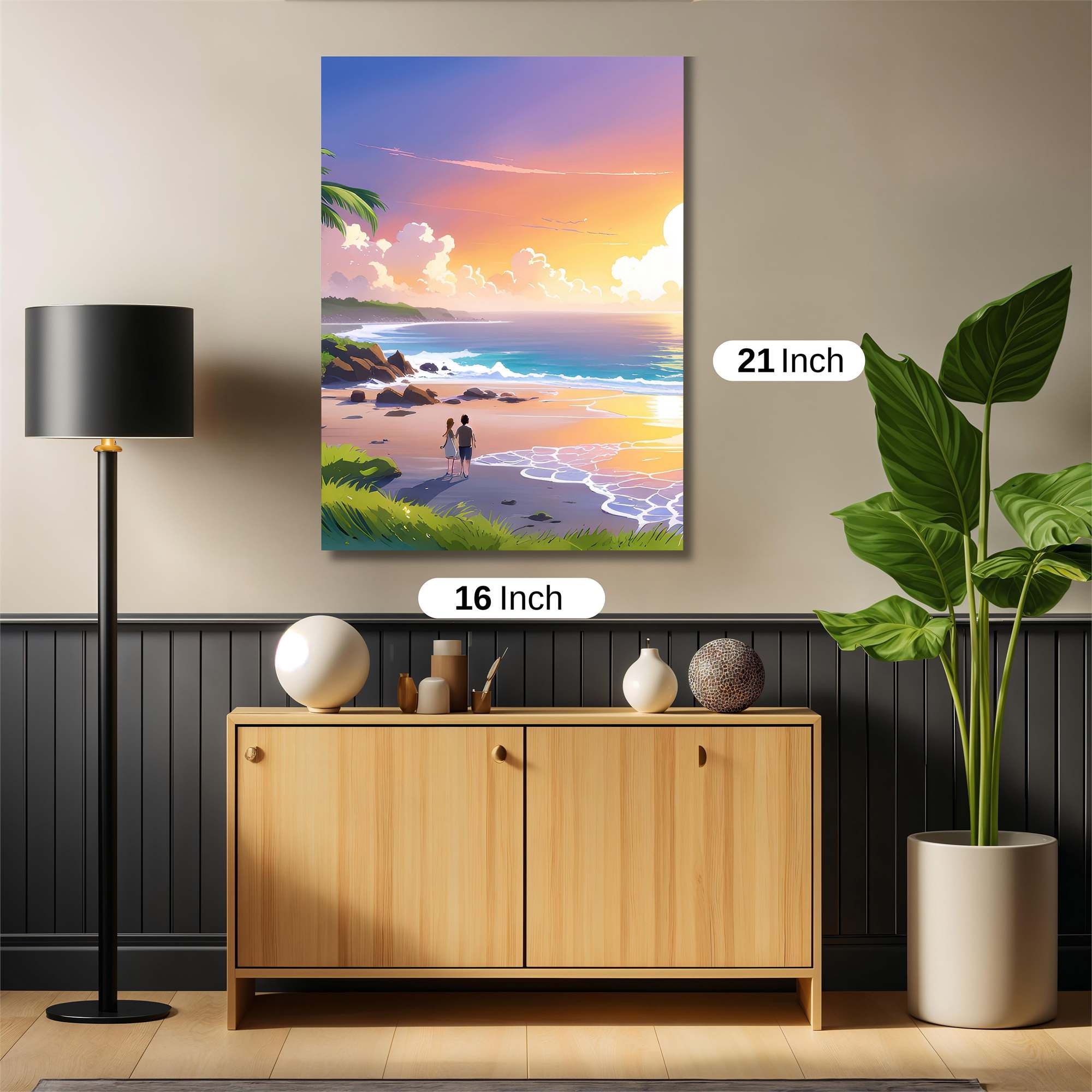 Sunset Serenity Safe Wall Magnetic / M