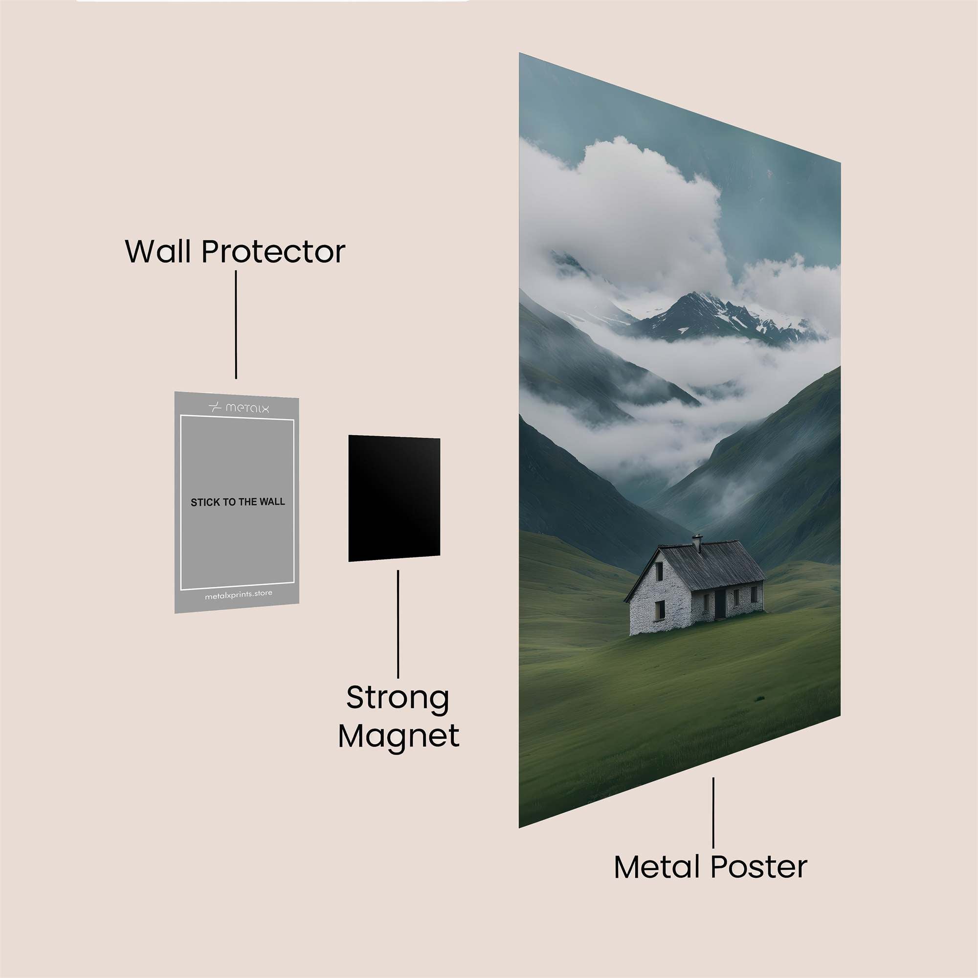 Cabin Serenity Safe Wall Magnetic / M