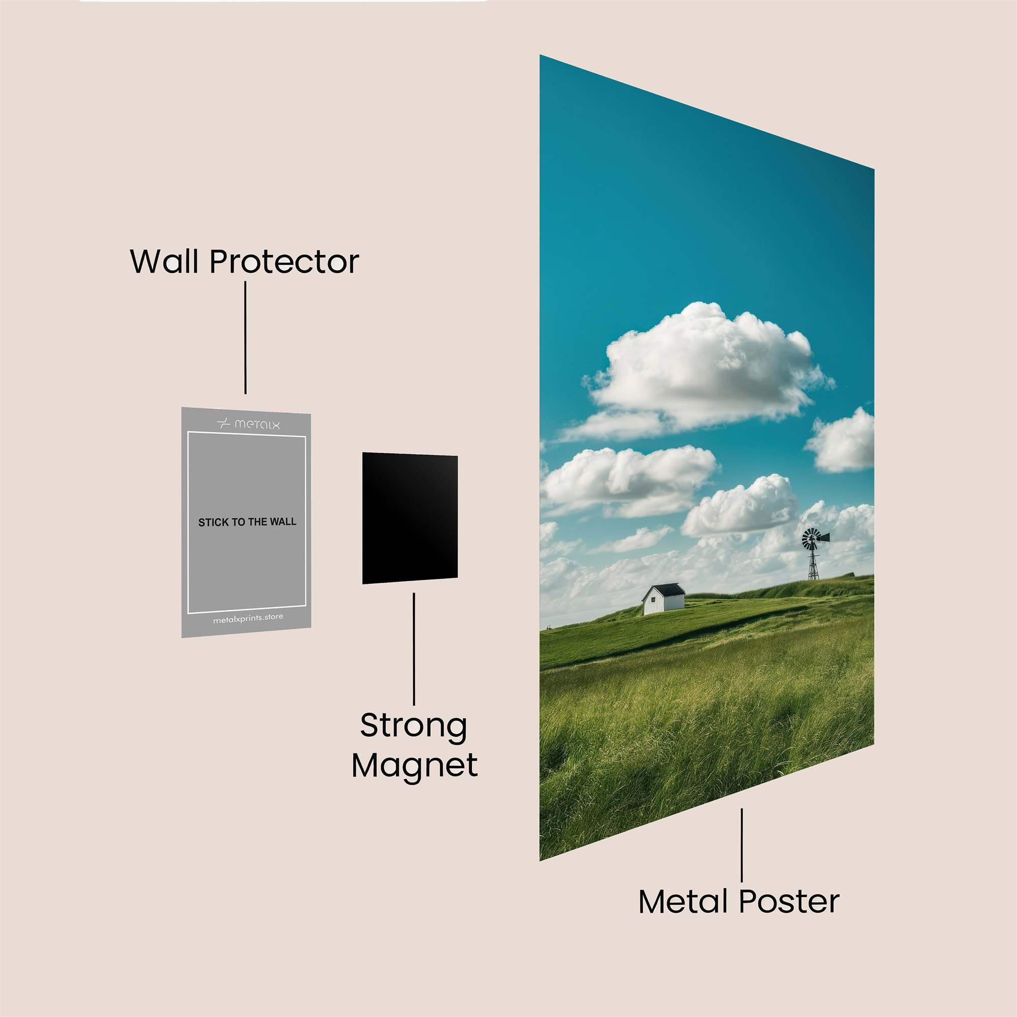 Prairie Serenity Safe Wall Magnetic / M