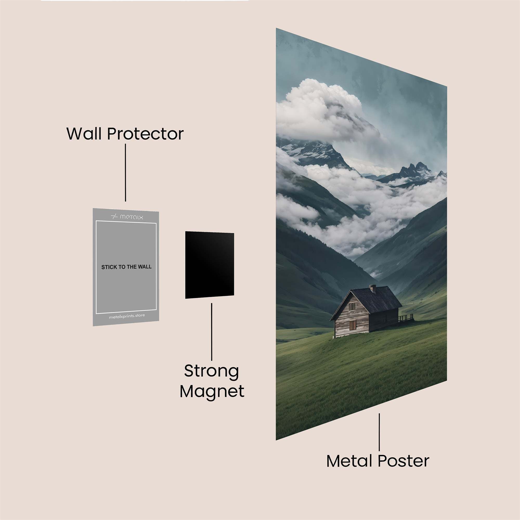Cabin Serenity Safe Wall Magnetic / M
