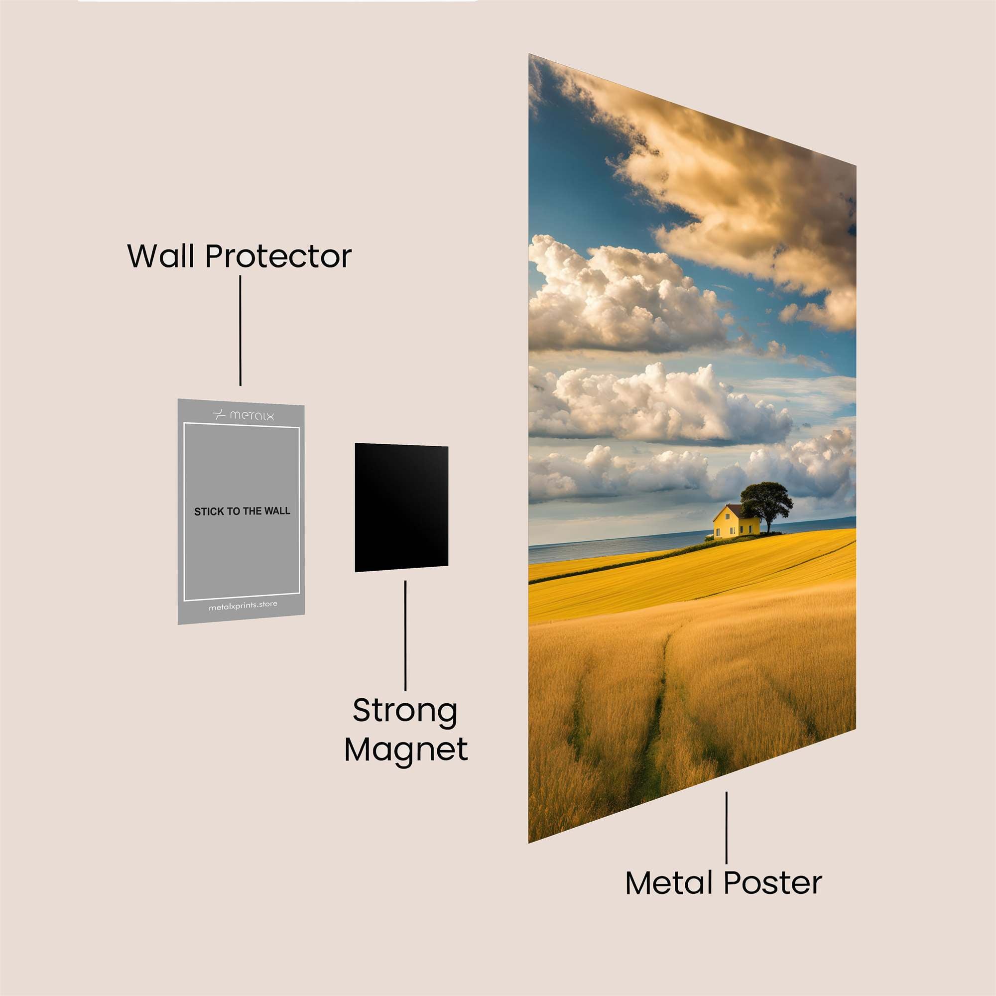 Cottage Serenity Safe Wall Magnetic / M