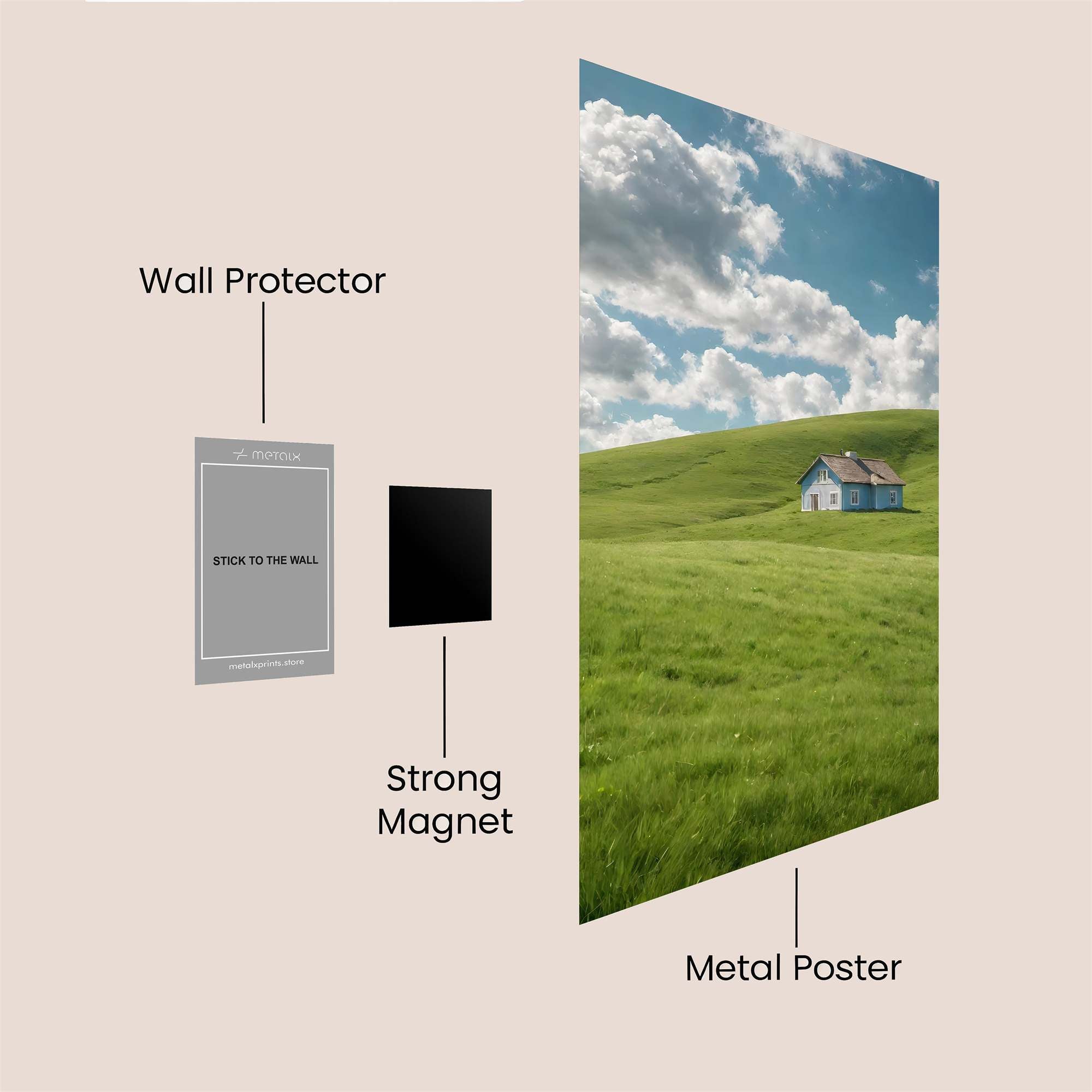 Cottage Serenity Safe Wall Magnetic / M