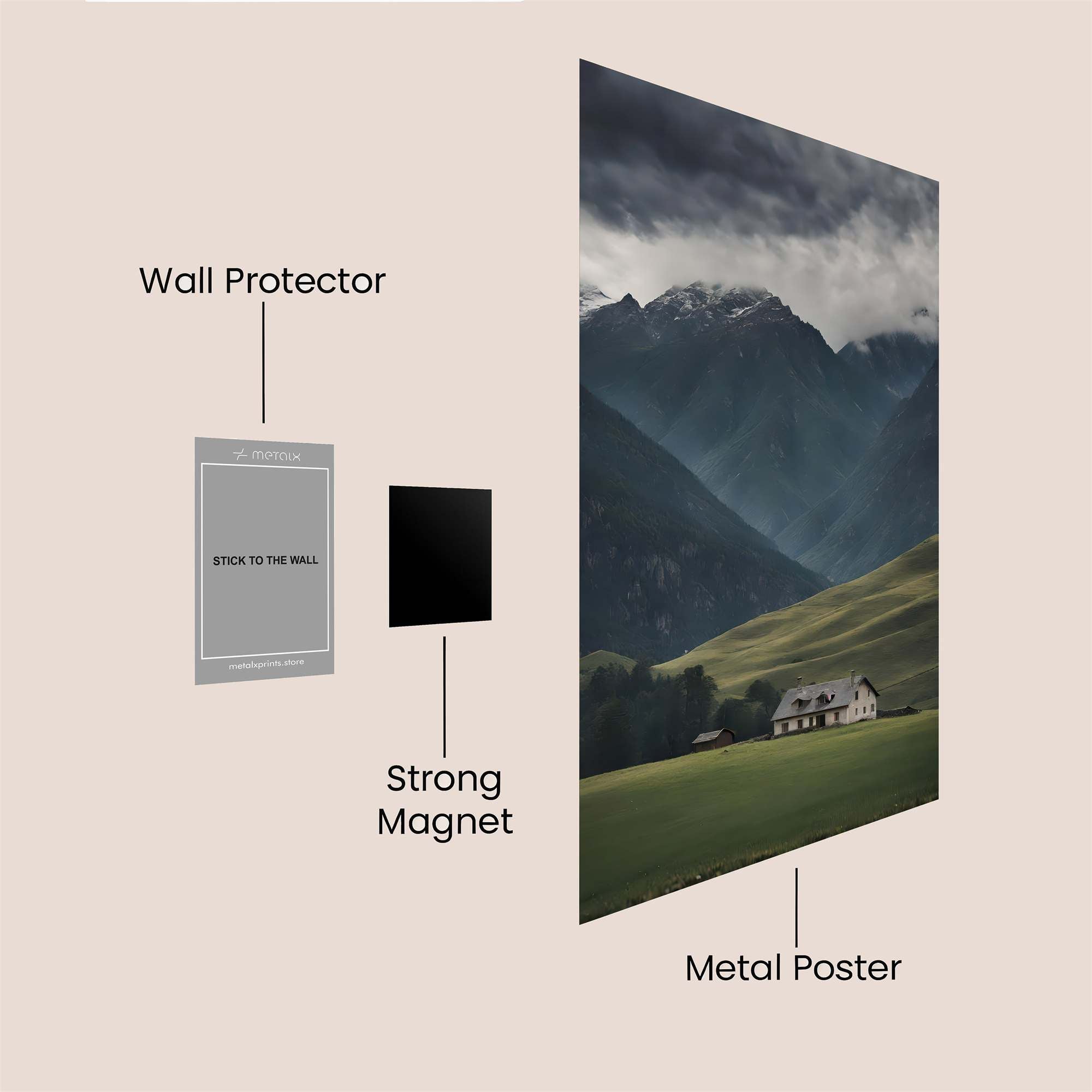 Alpine Solitude Safe Wall Magnetic / M