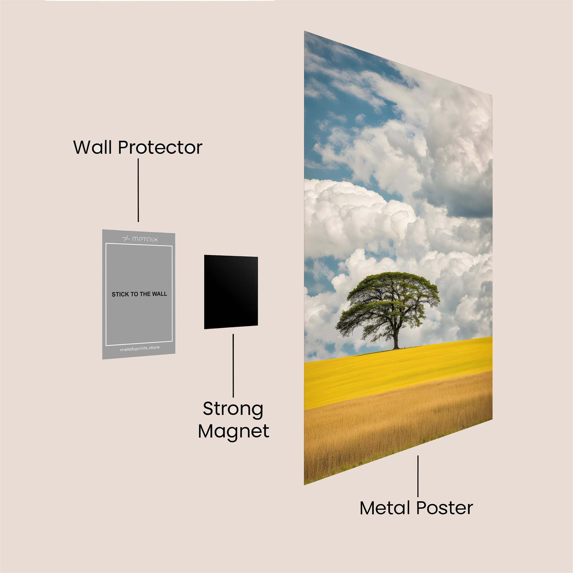 Solitary Tranquility Safe Wall Magnetic / M