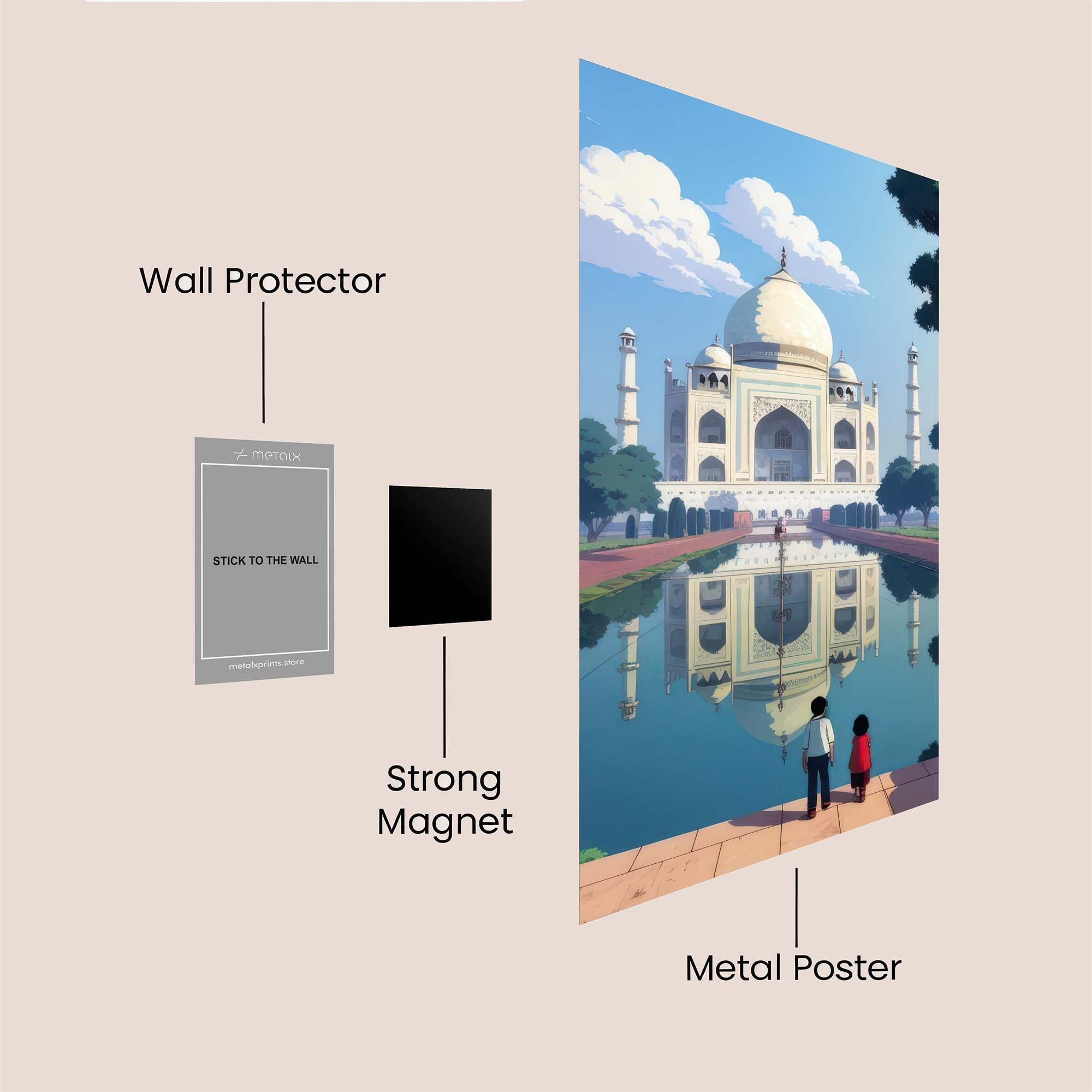 Taj Tranquil Safe Wall Magnetic / M