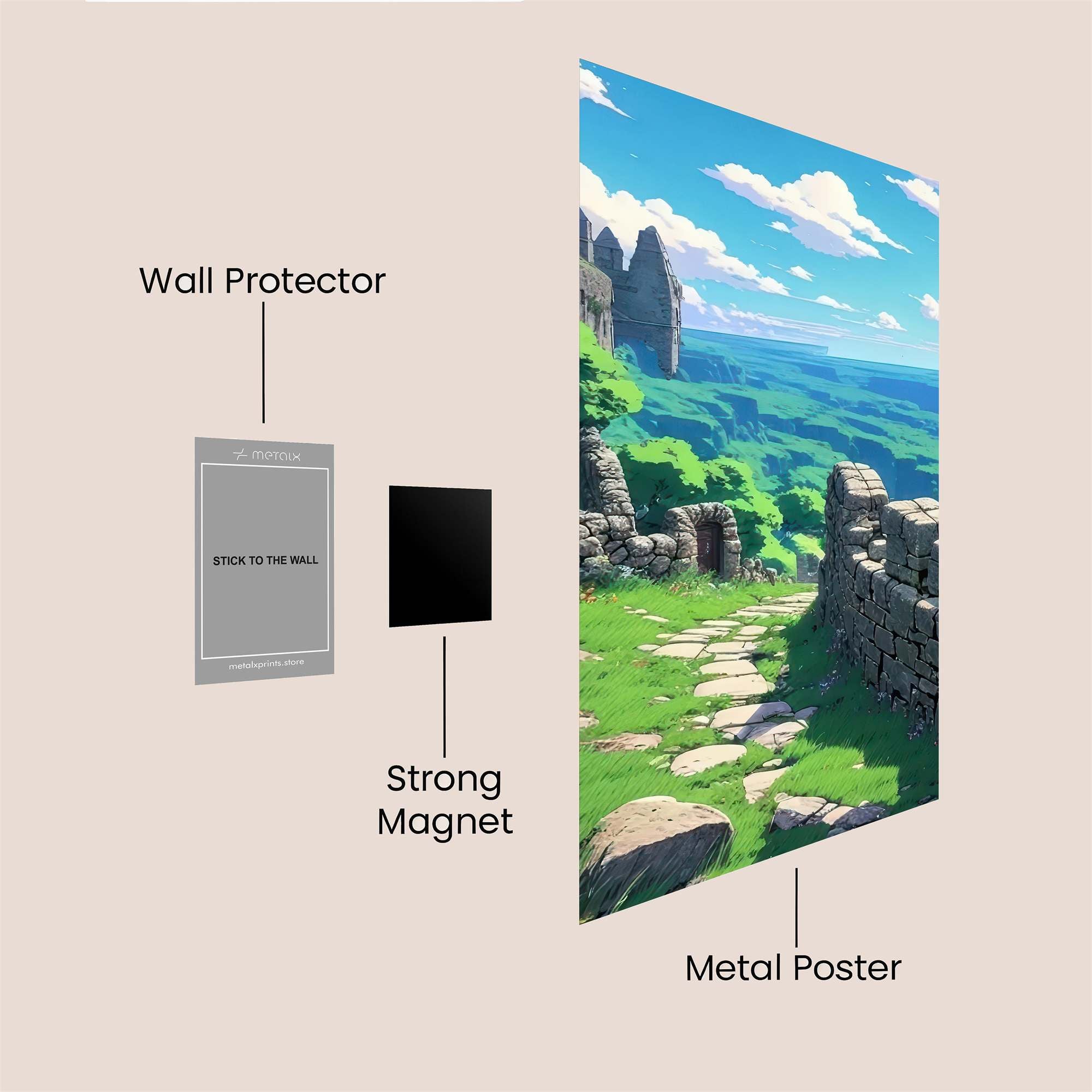 Castle Serenity Safe Wall Magnetic / M