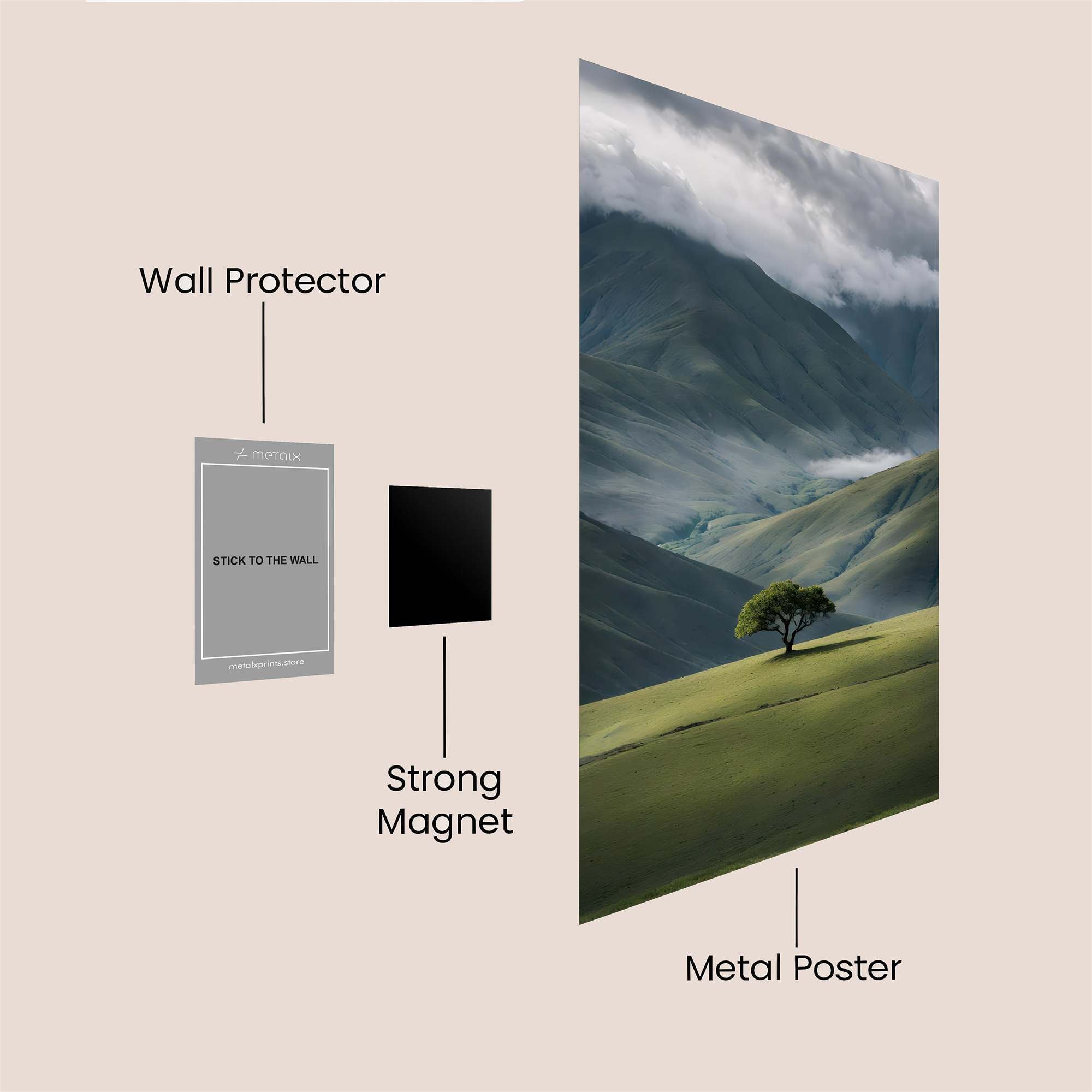 Solitude Whisper Safe Wall Magnetic / M