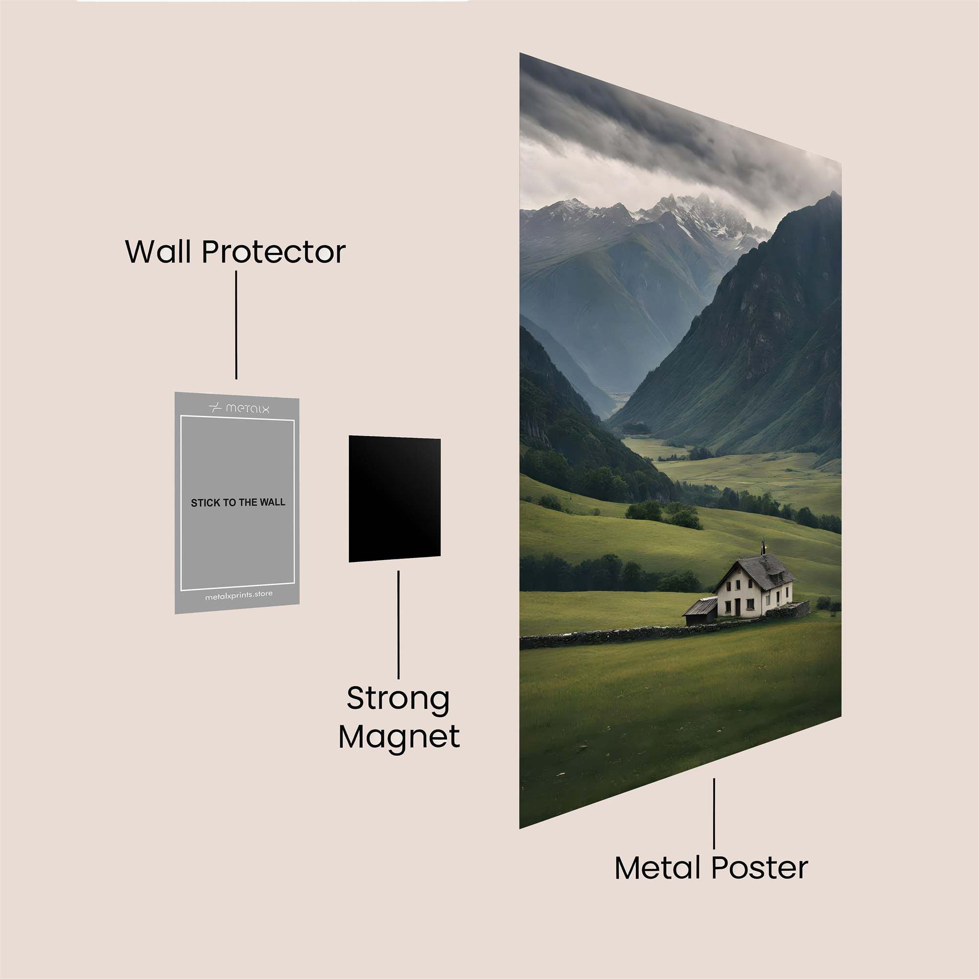 Alpine Solitude Safe Wall Magnetic / M