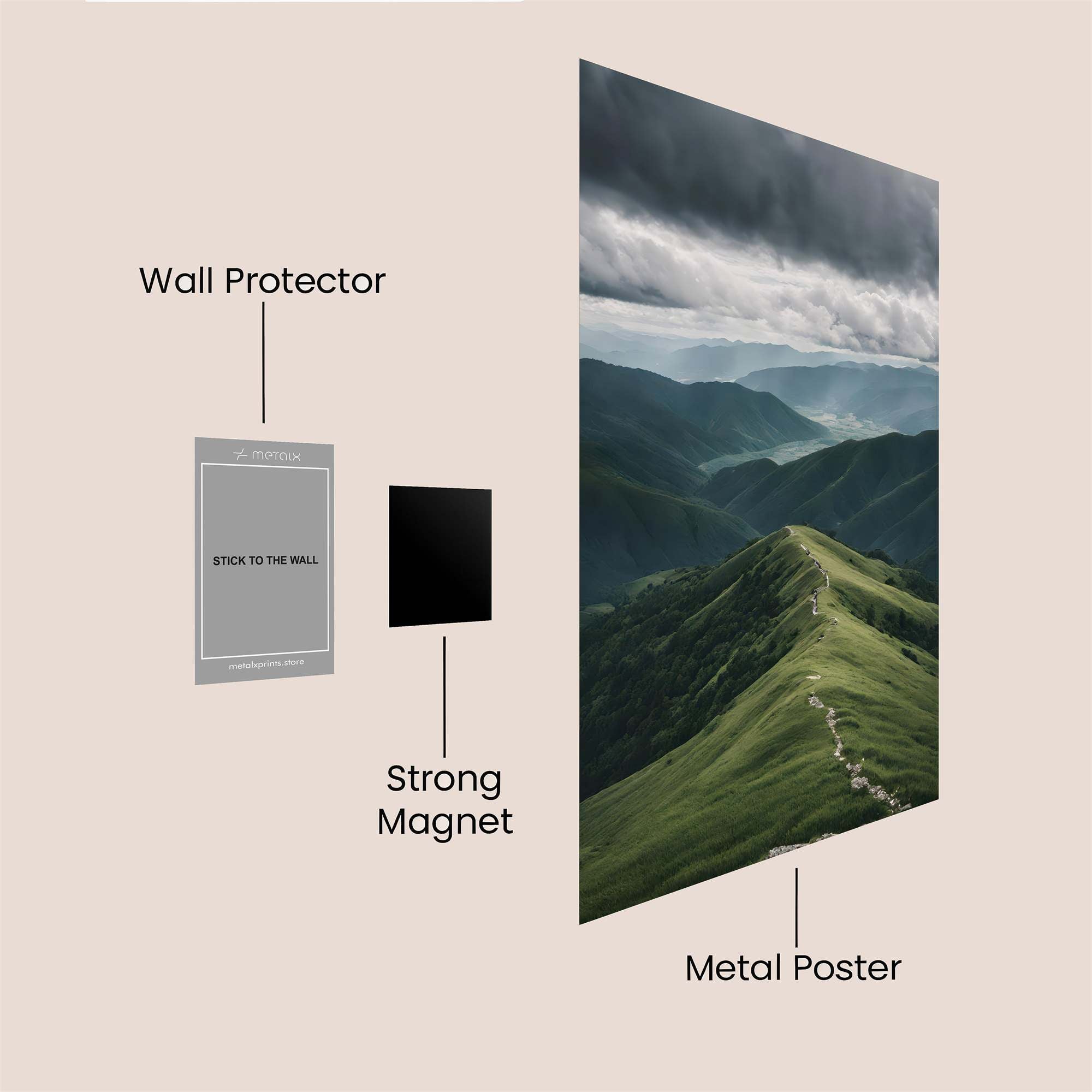 Mountain Serenity Safe Wall Magnetic / M