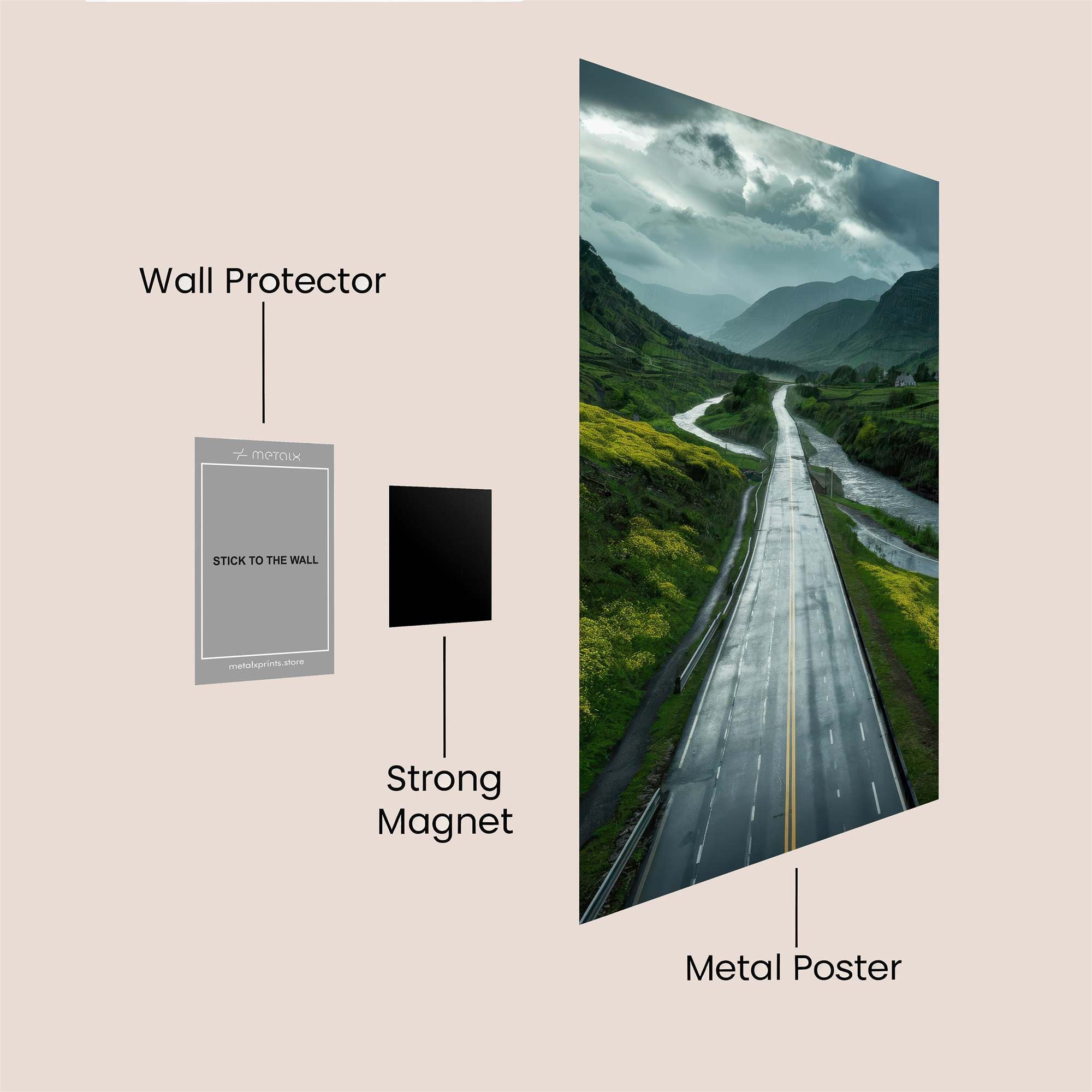 Journey Serene Safe Wall Magnetic / M