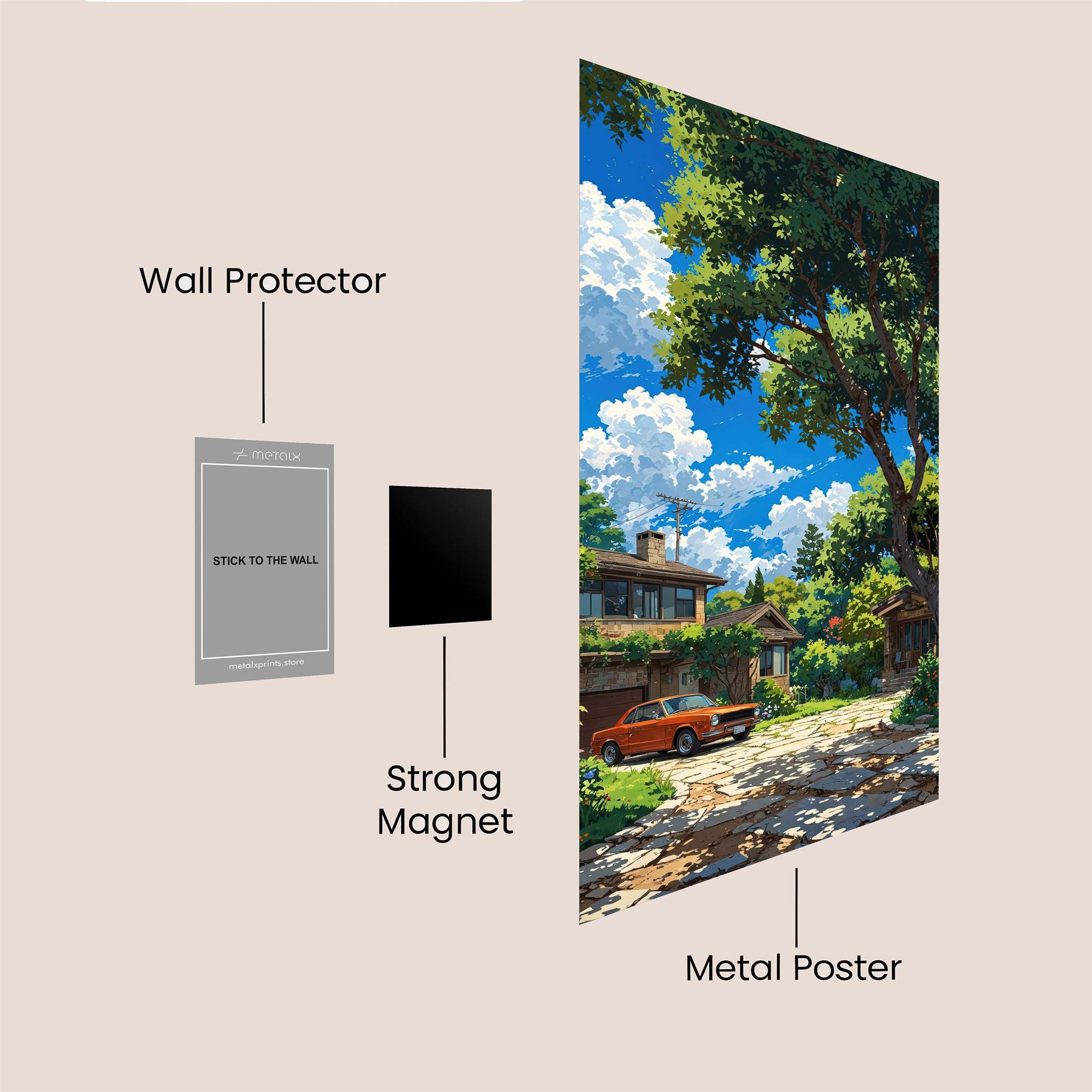 Sunny Serenity Safe Wall Magnetic / M