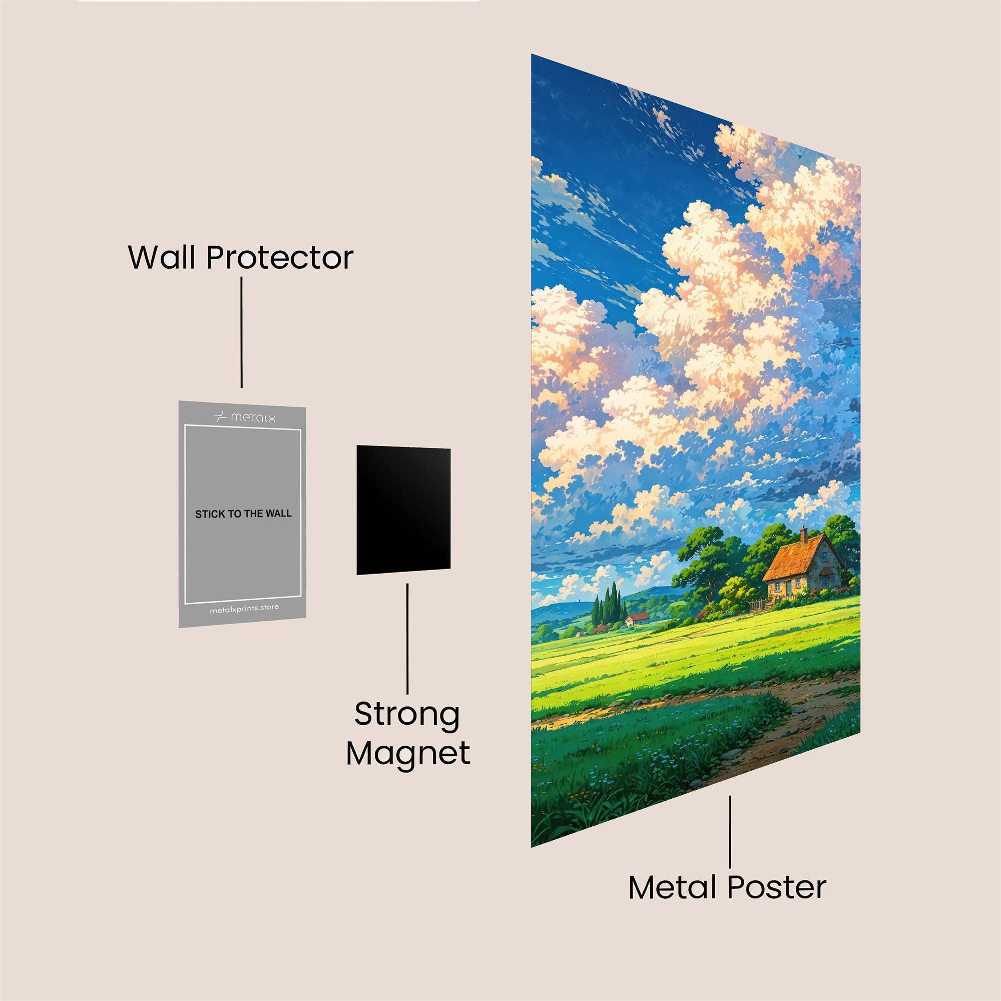 Cottage Bliss Safe Wall Magnetic / M