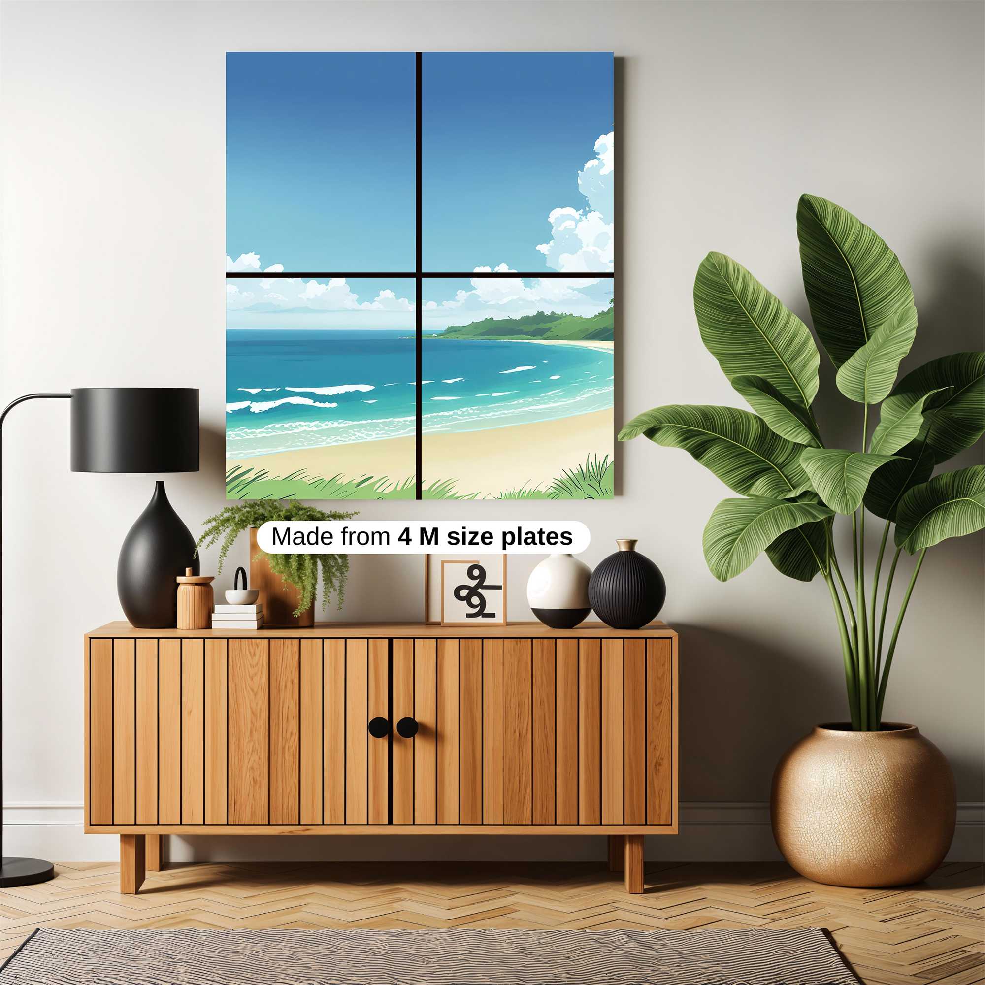 Beach Serenity Safe Wall Magnetic / M