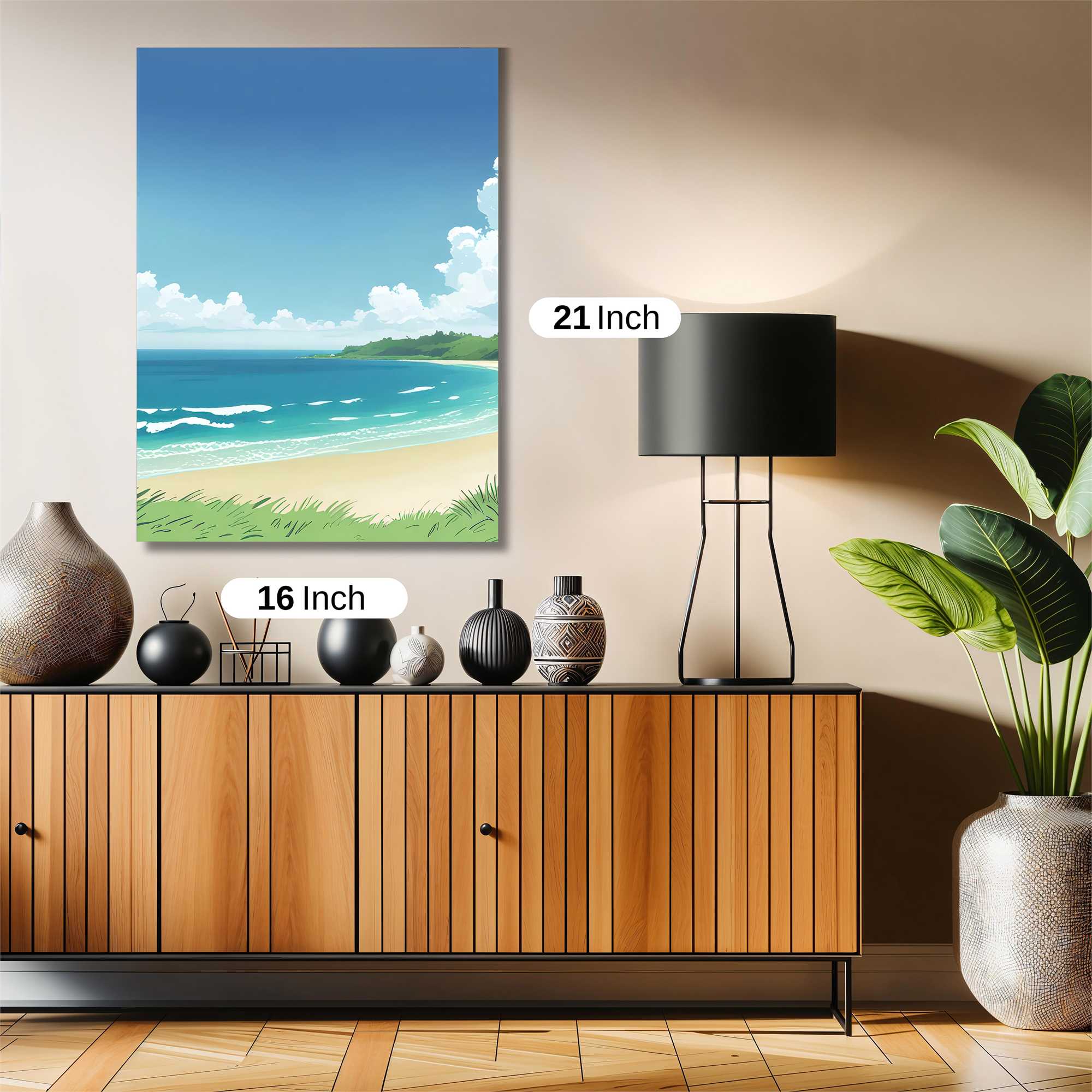 Beach Serenity Safe Wall Magnetic / M