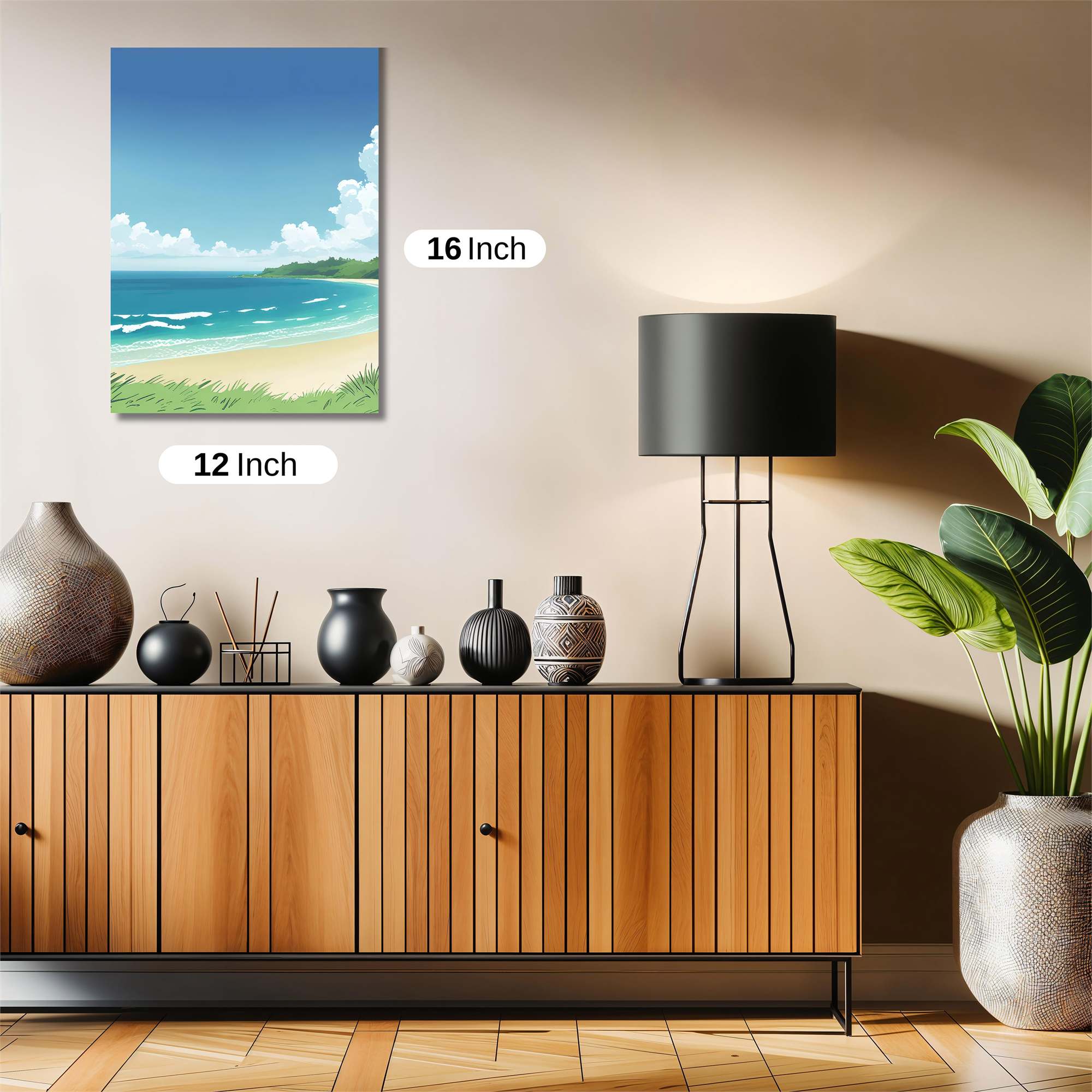 Beach Serenity Safe Wall Magnetic / M