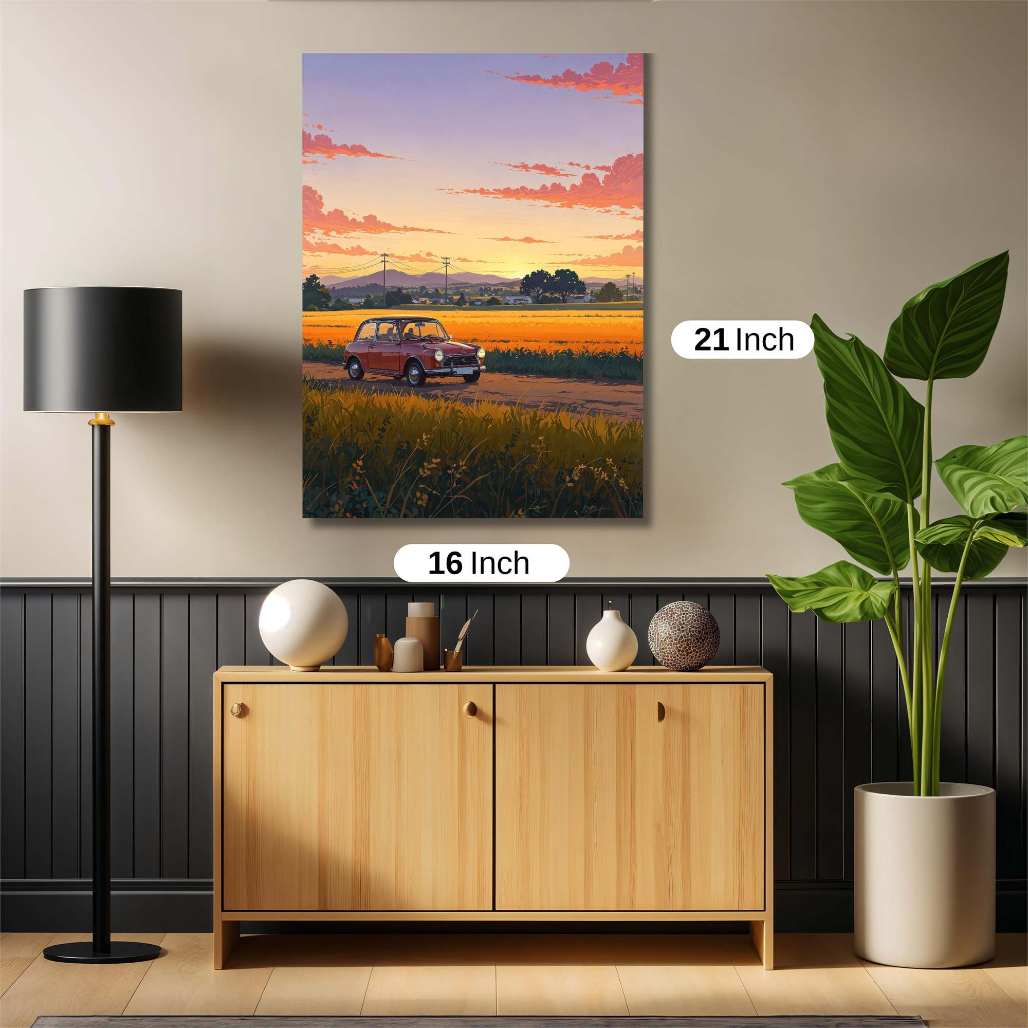 Sunset Serenity Safe Wall Magnetic / M