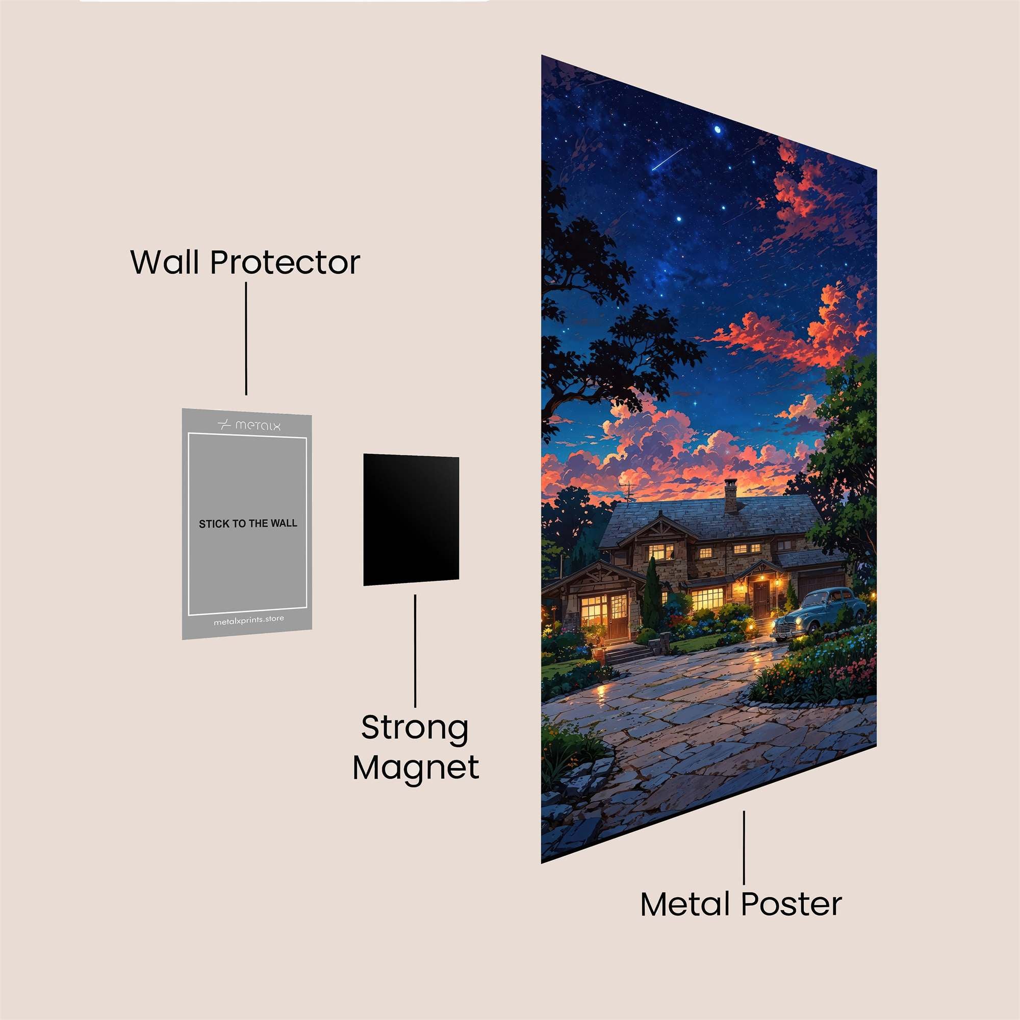 Starlit Serenity Safe Wall Magnetic / M
