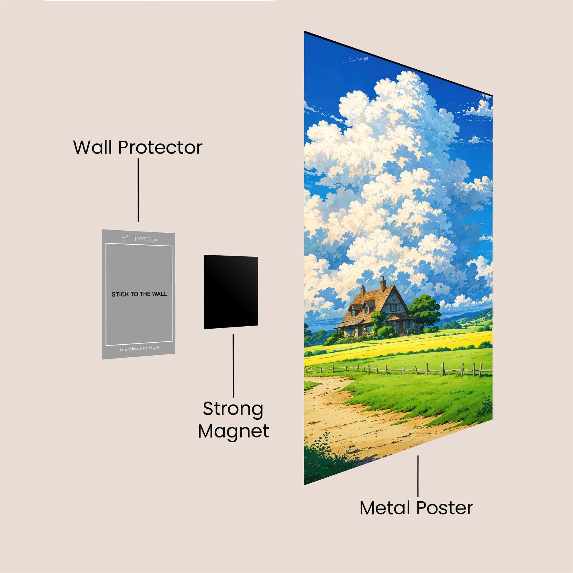 Cottage Dream Safe Wall Magnetic / M