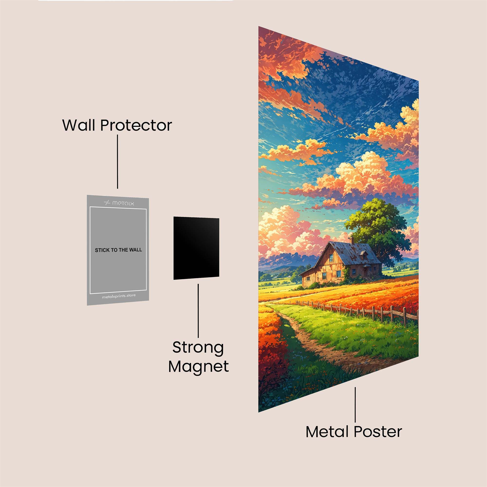 Cabin Serenity Safe Wall Magnetic / M