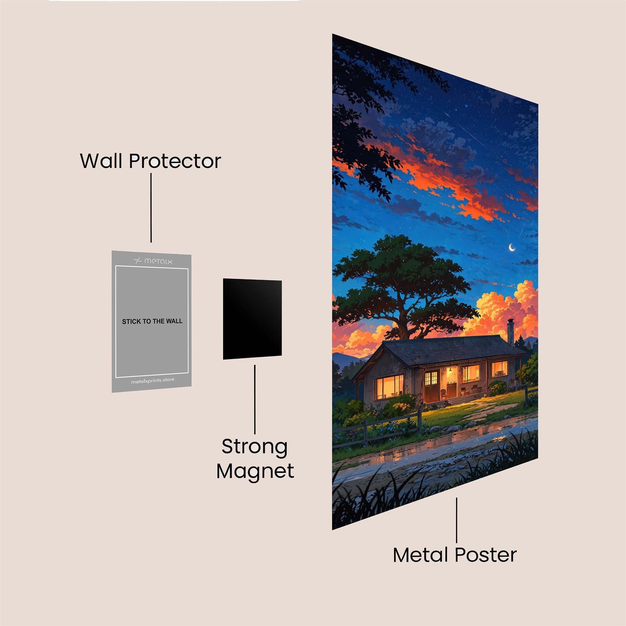 Cabin Tranquil Safe Wall Magnetic / M