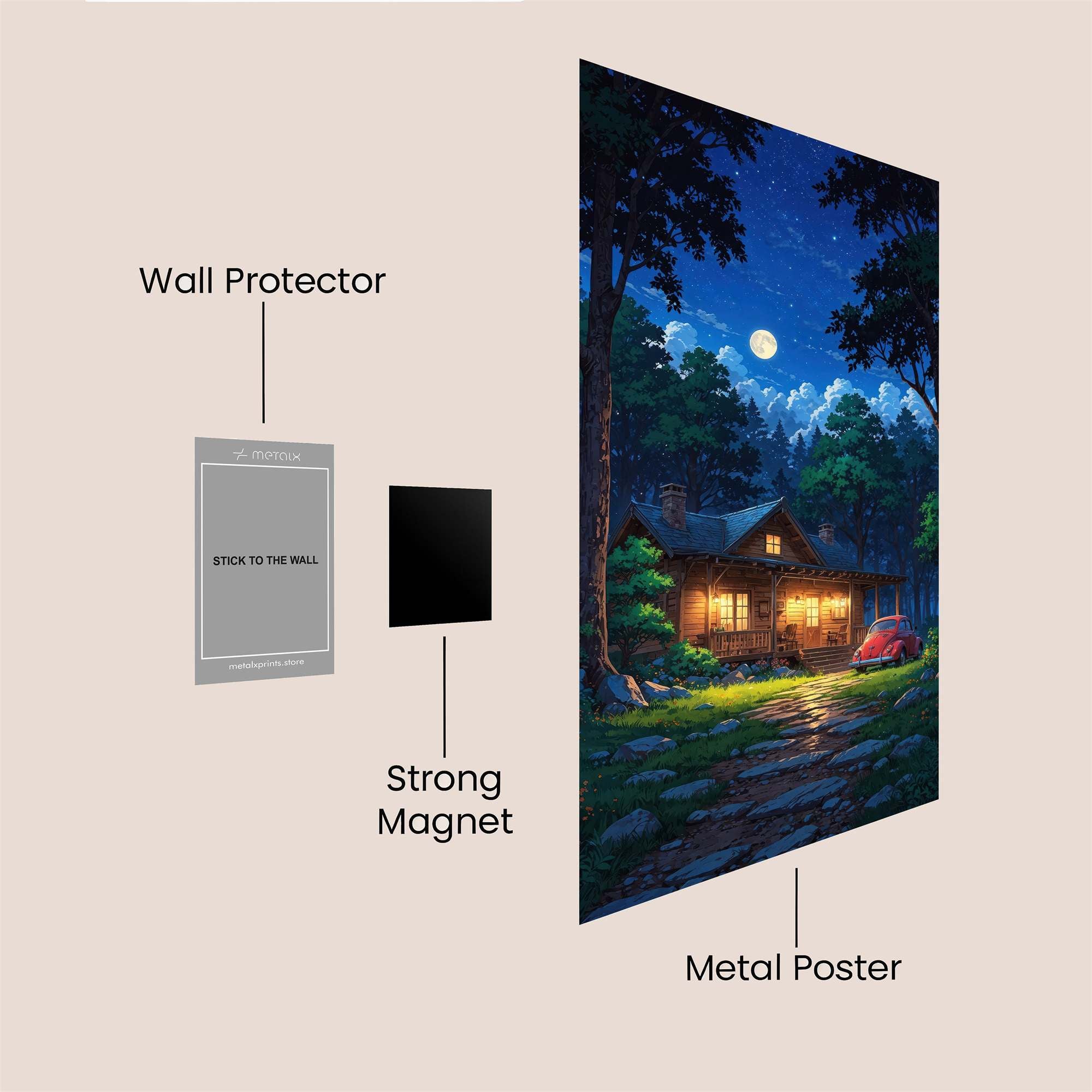 Cabin Serenity Safe Wall Magnetic / M