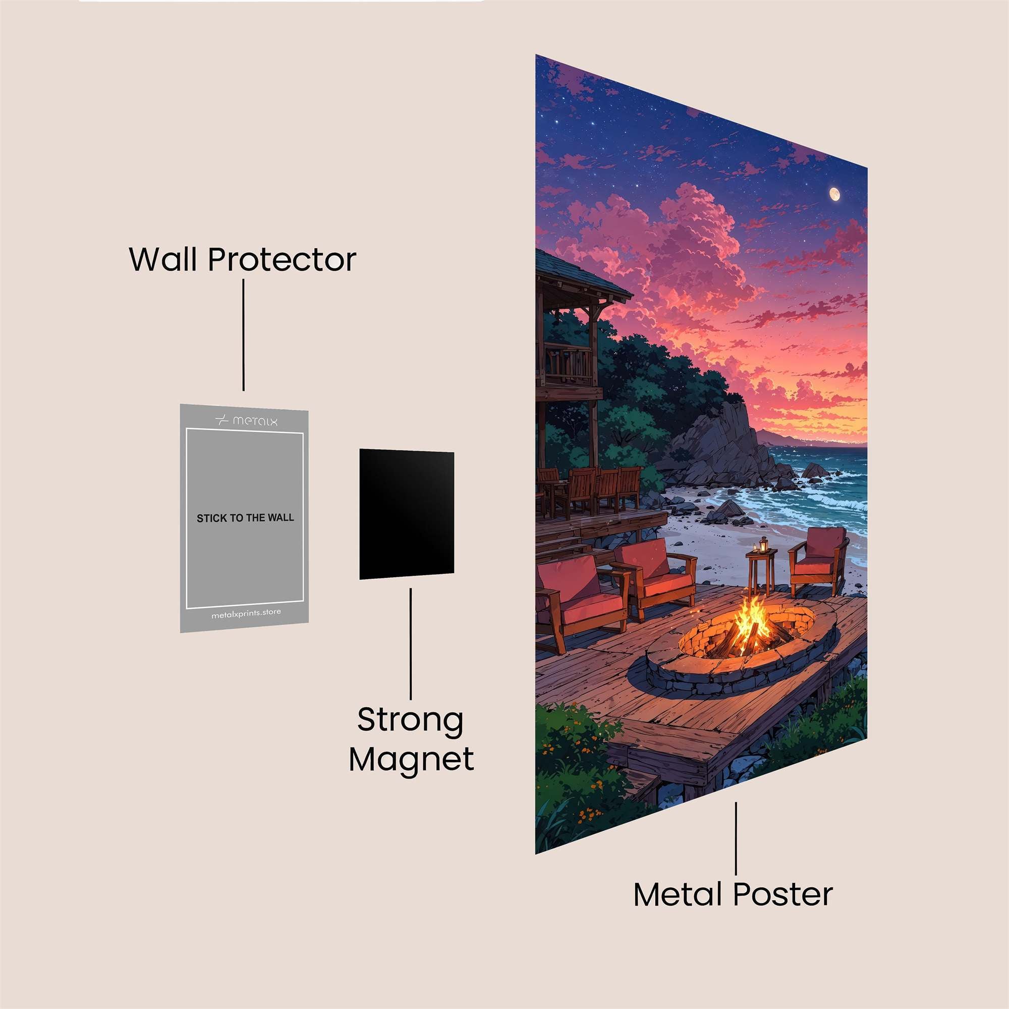 Twilight Tranquility Safe Wall Magnetic / M