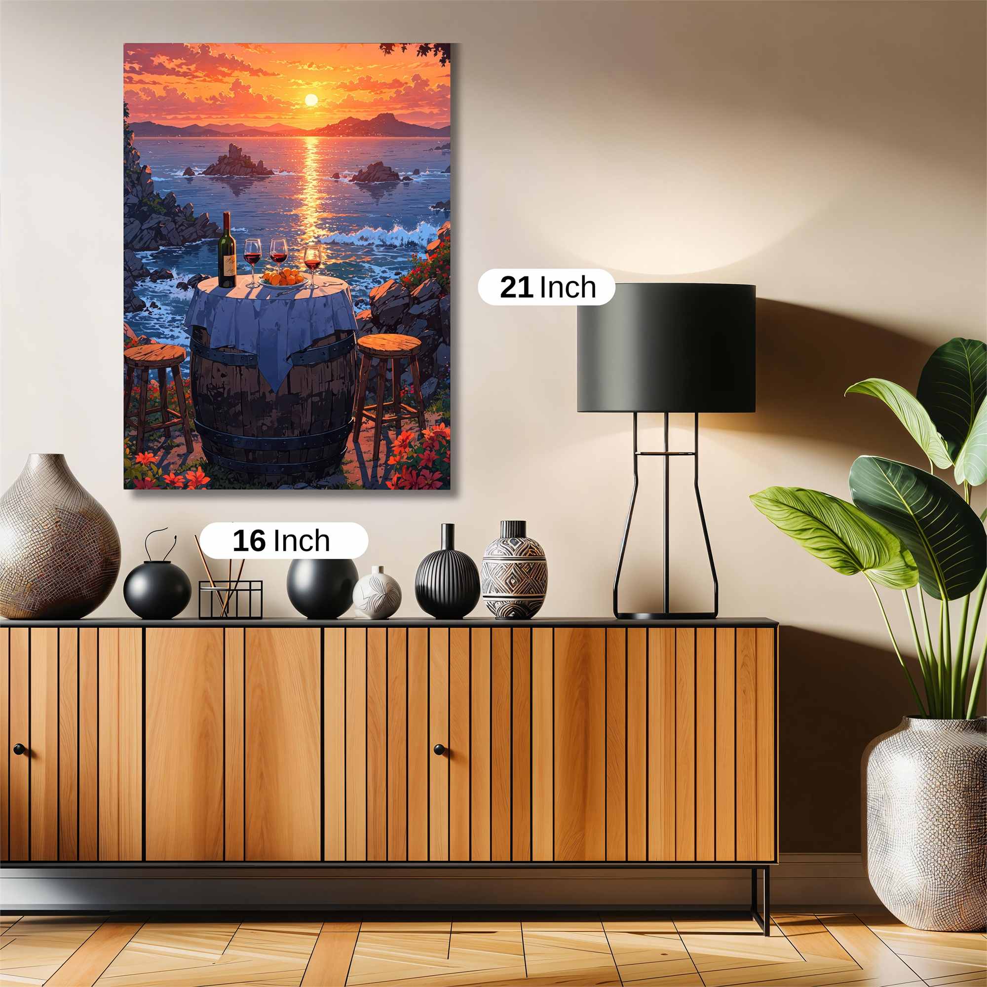 Sunset Serenity Safe Wall Magnetic / M