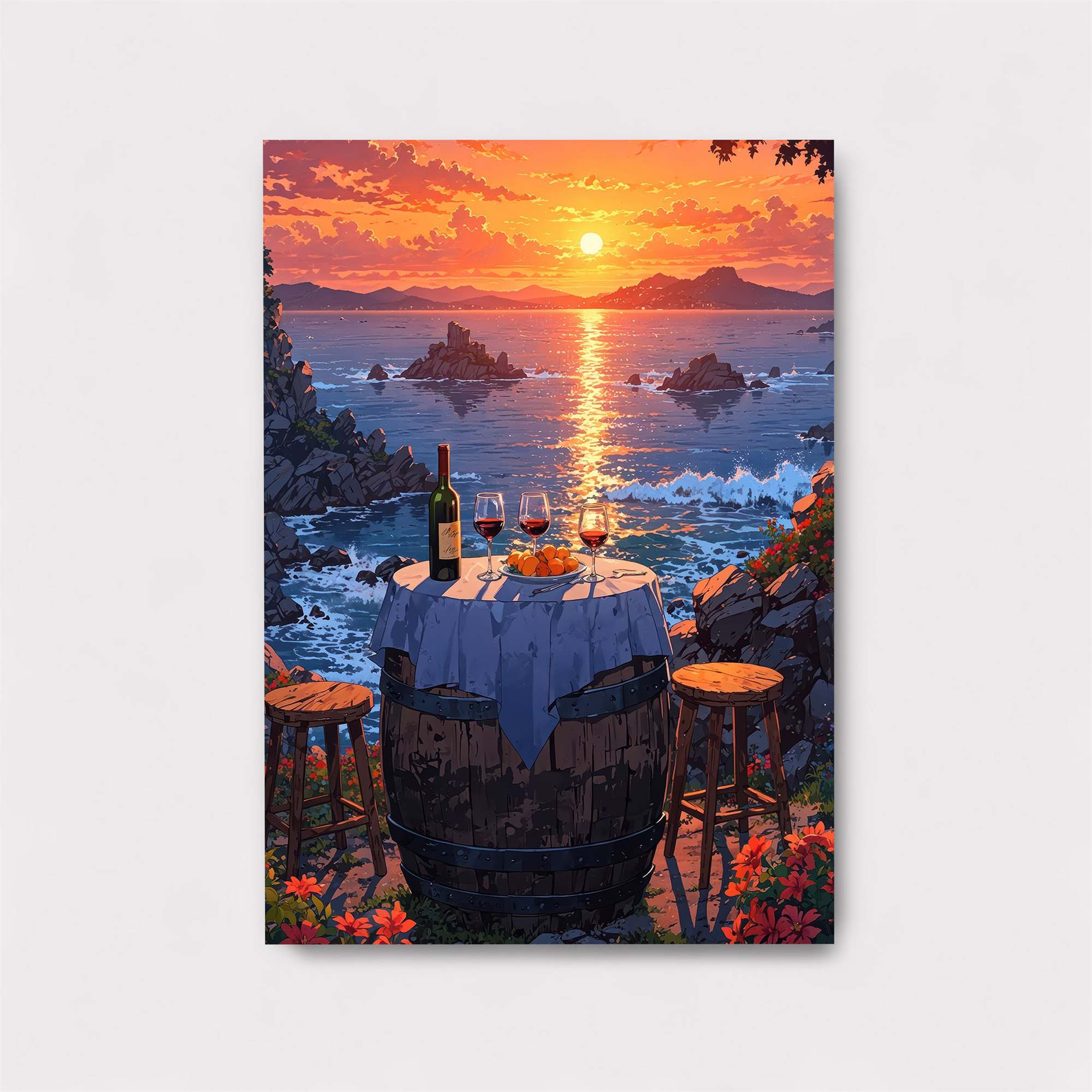 Sunset Serenity Safe Wall Magnetic / M