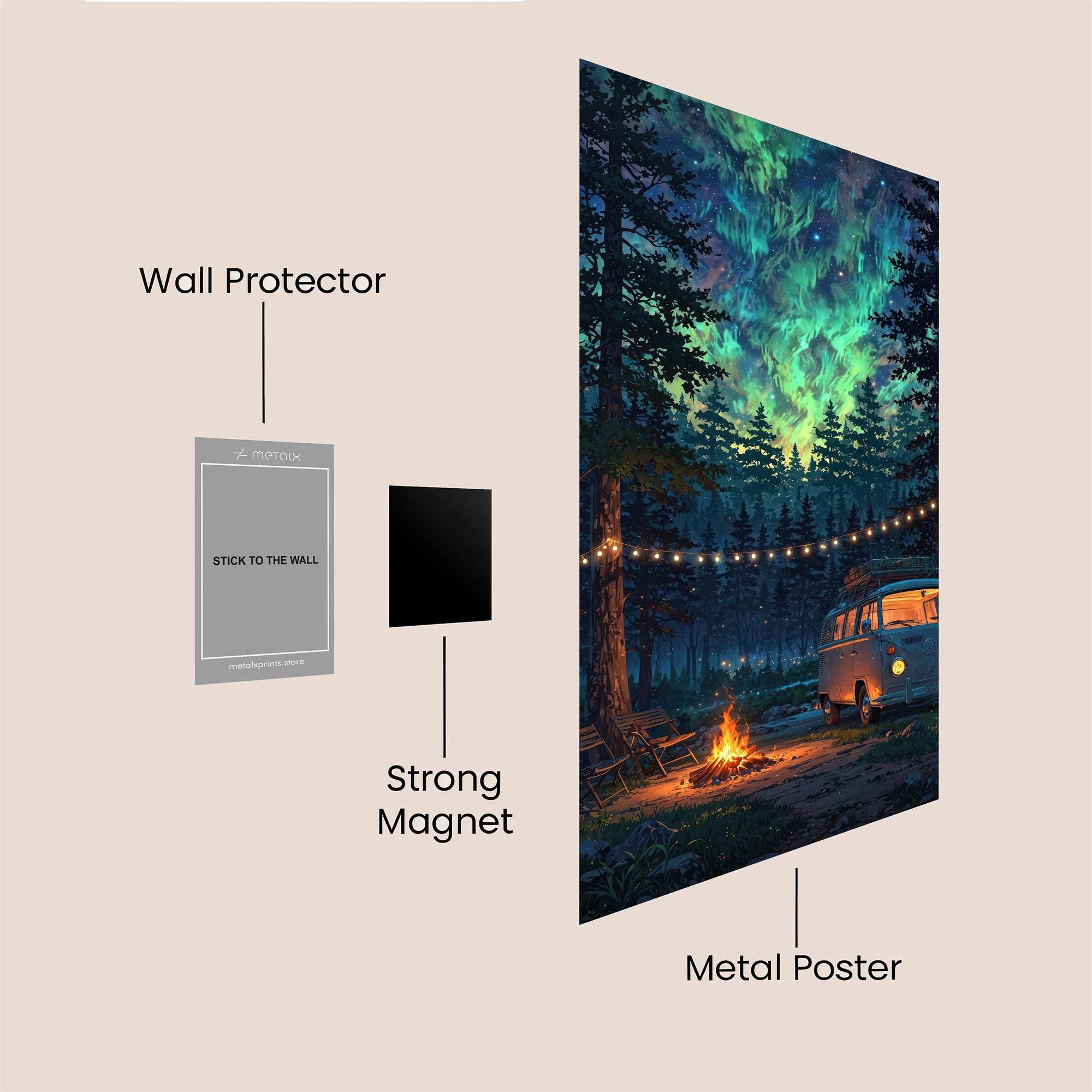 Aurora Dream Safe Wall Magnetic / M