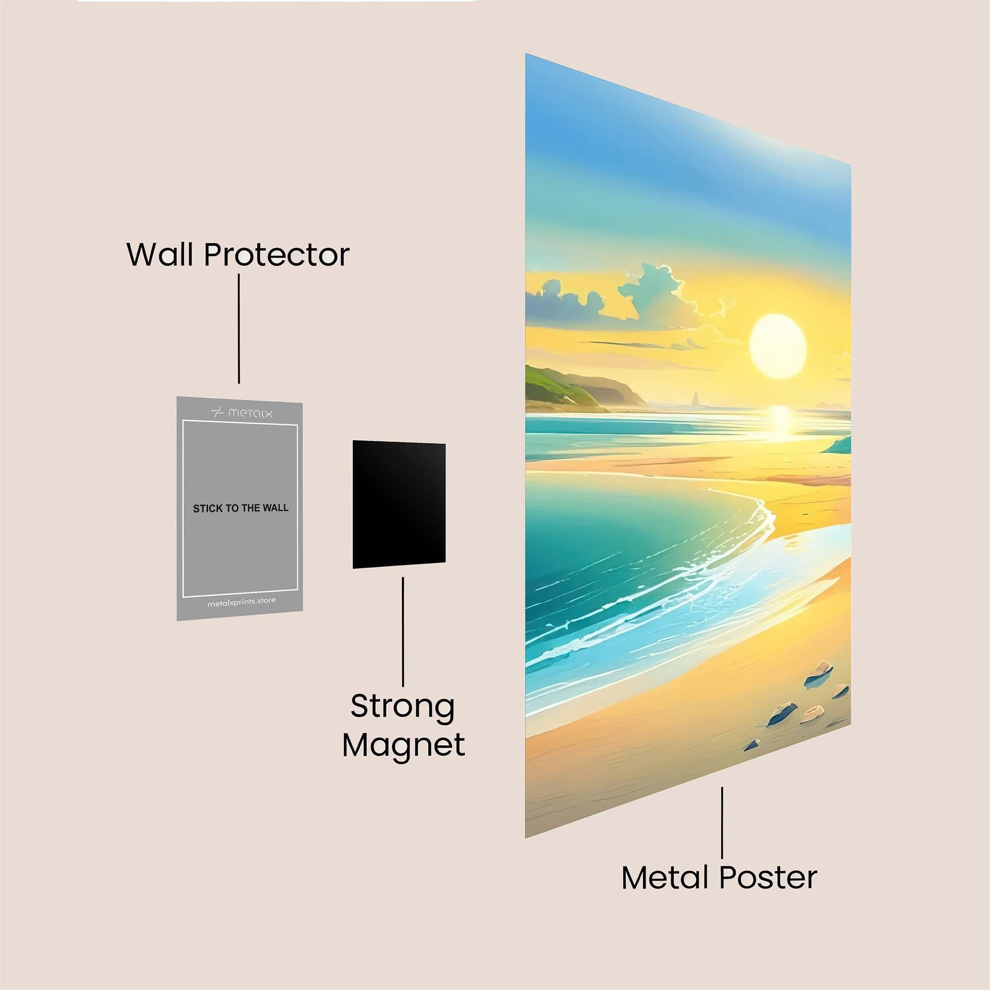 Sunrise Serenity Safe Wall Magnetic / M