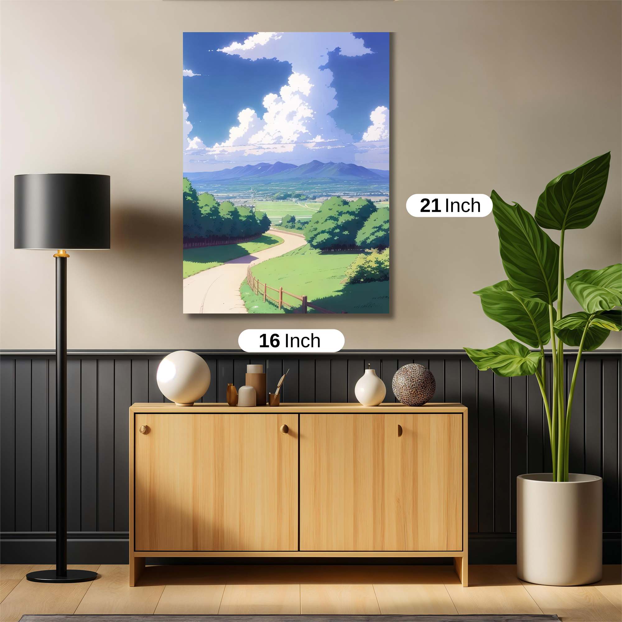 Mountains Serene Safe Wall Magnetic / M