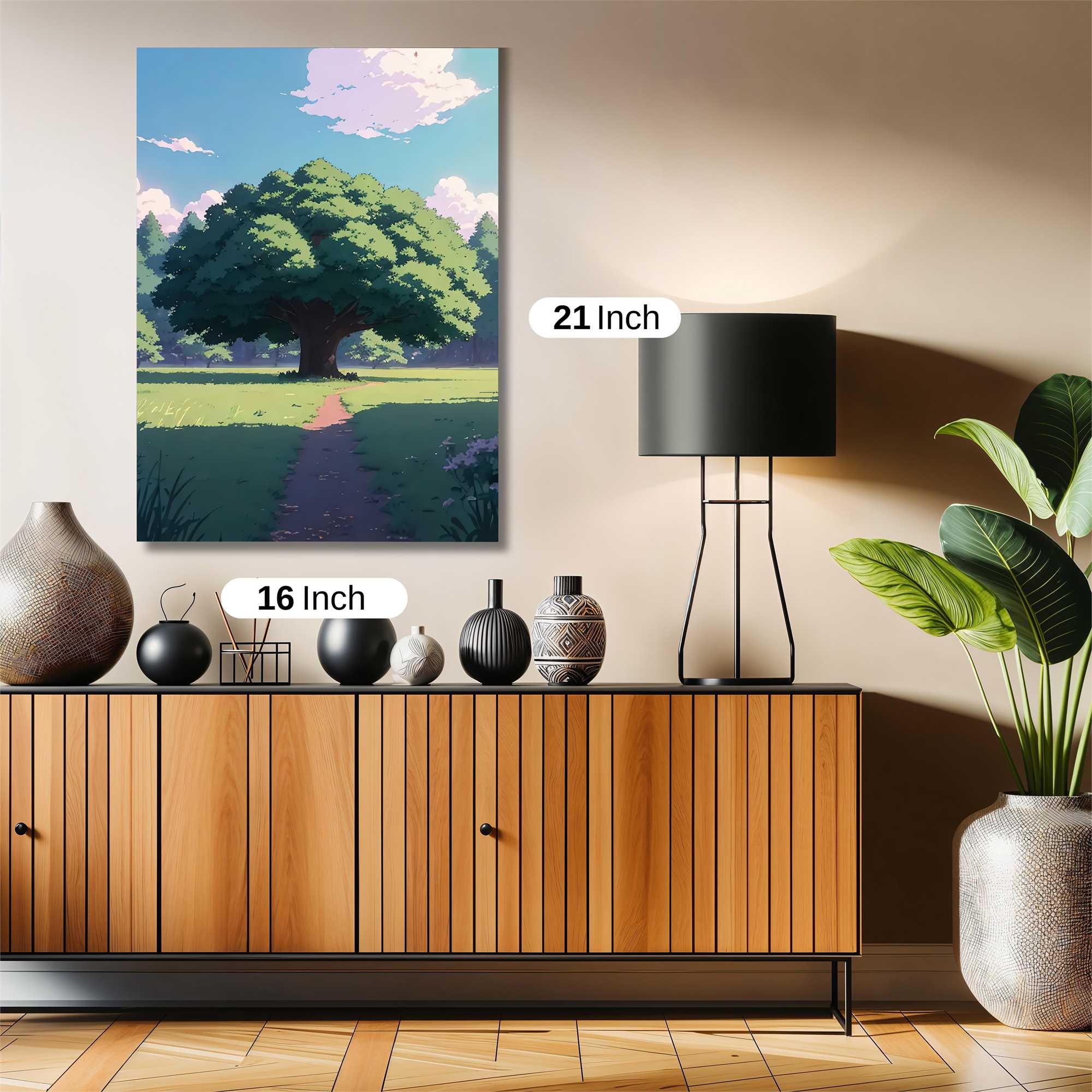 Oak Serenity Safe Wall Magnetic / M