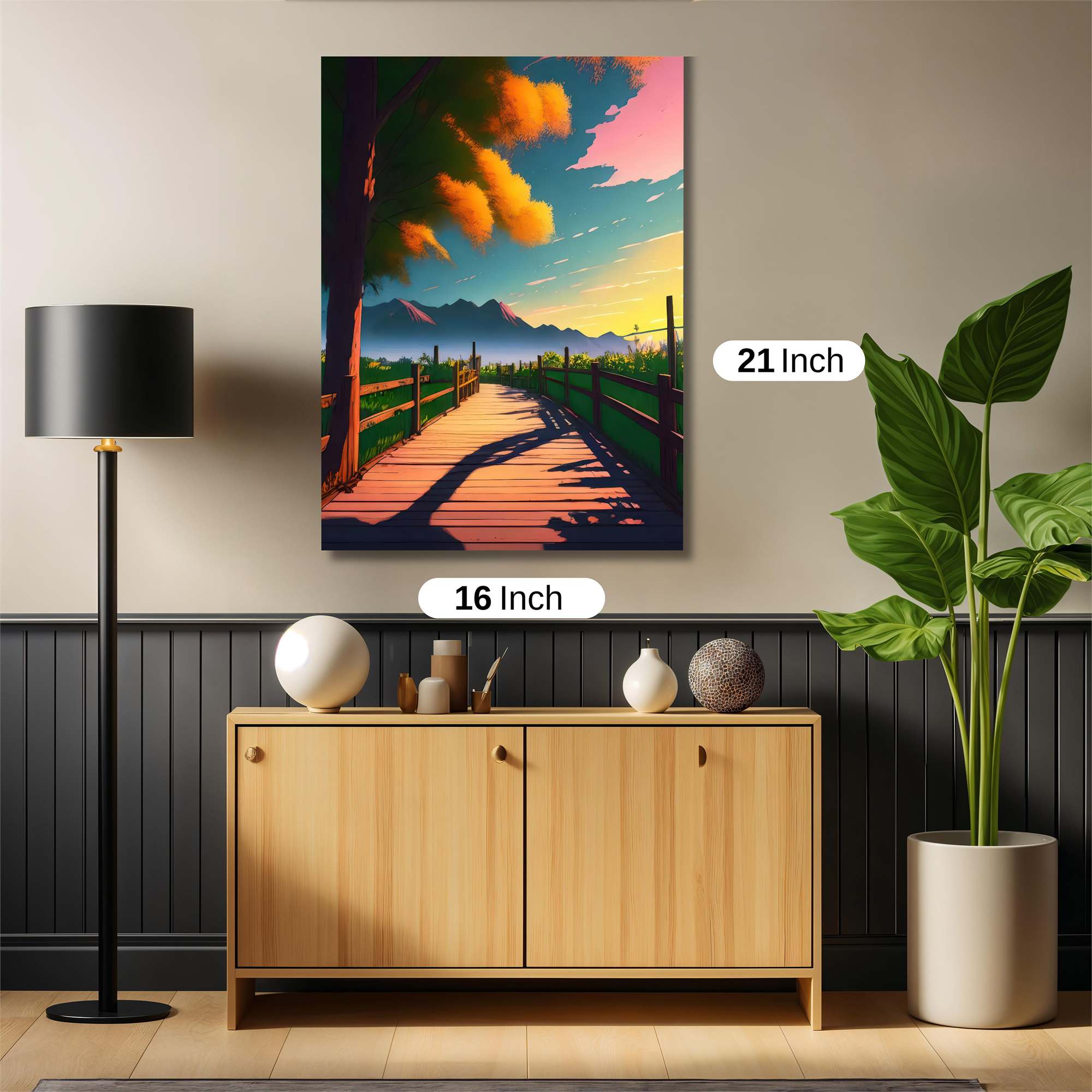 Sunset Serenity Safe Wall Magnetic / M