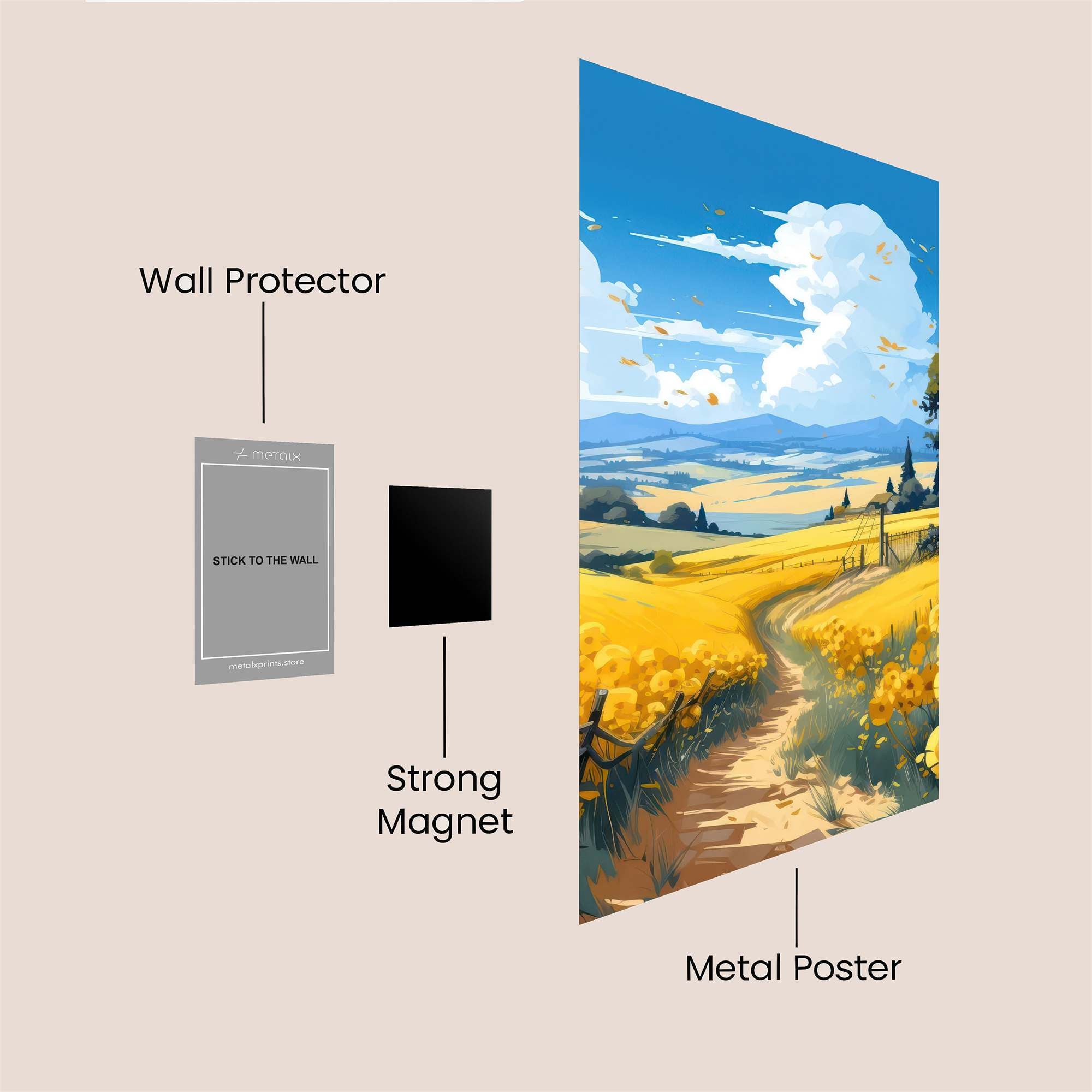 Meadow Bliss Safe Wall Magnetic / M