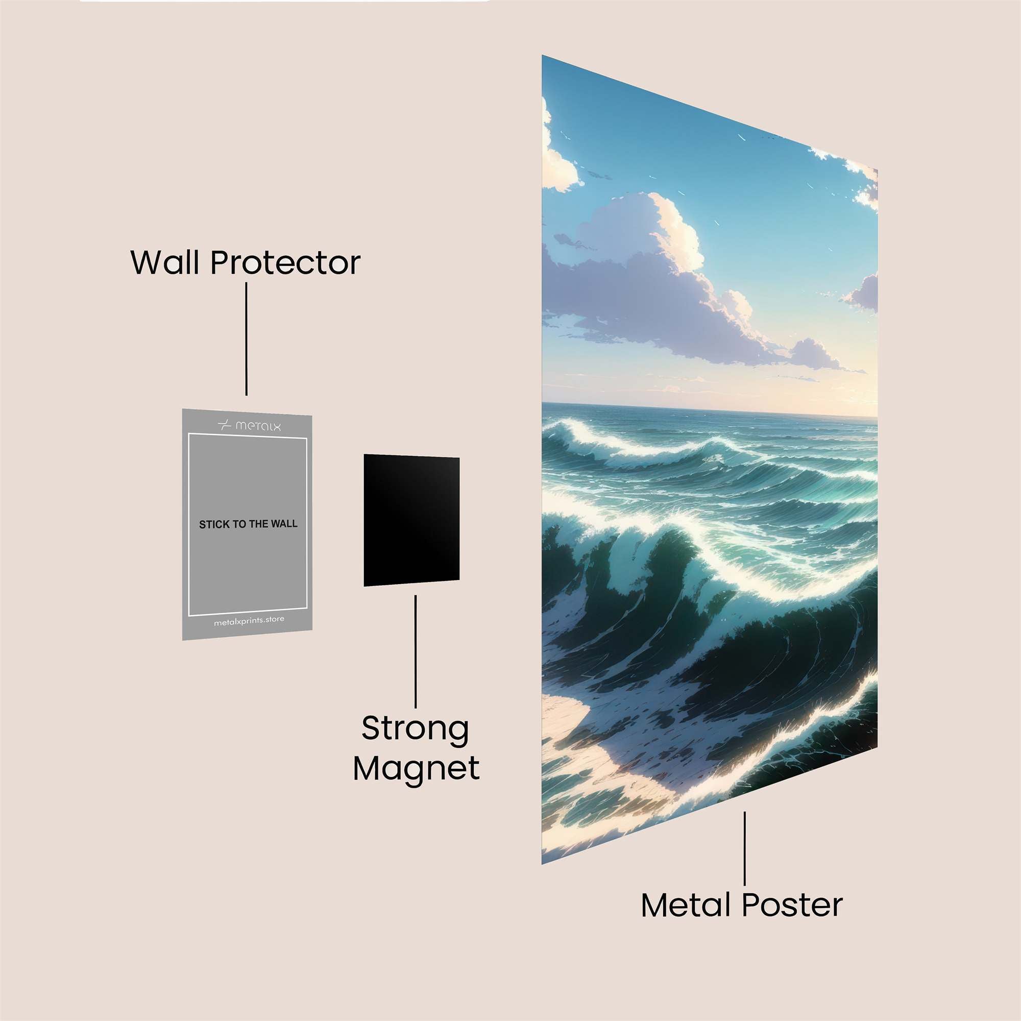 Oceanic Serenity Safe Wall Magnetic / M