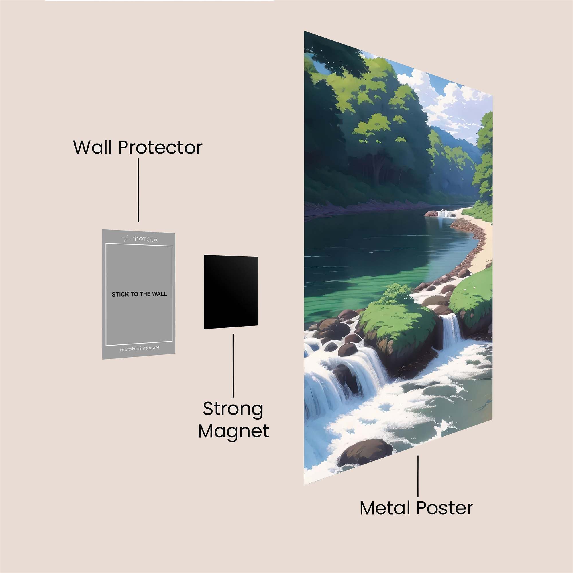 Forest Serenity Safe Wall Magnetic / M