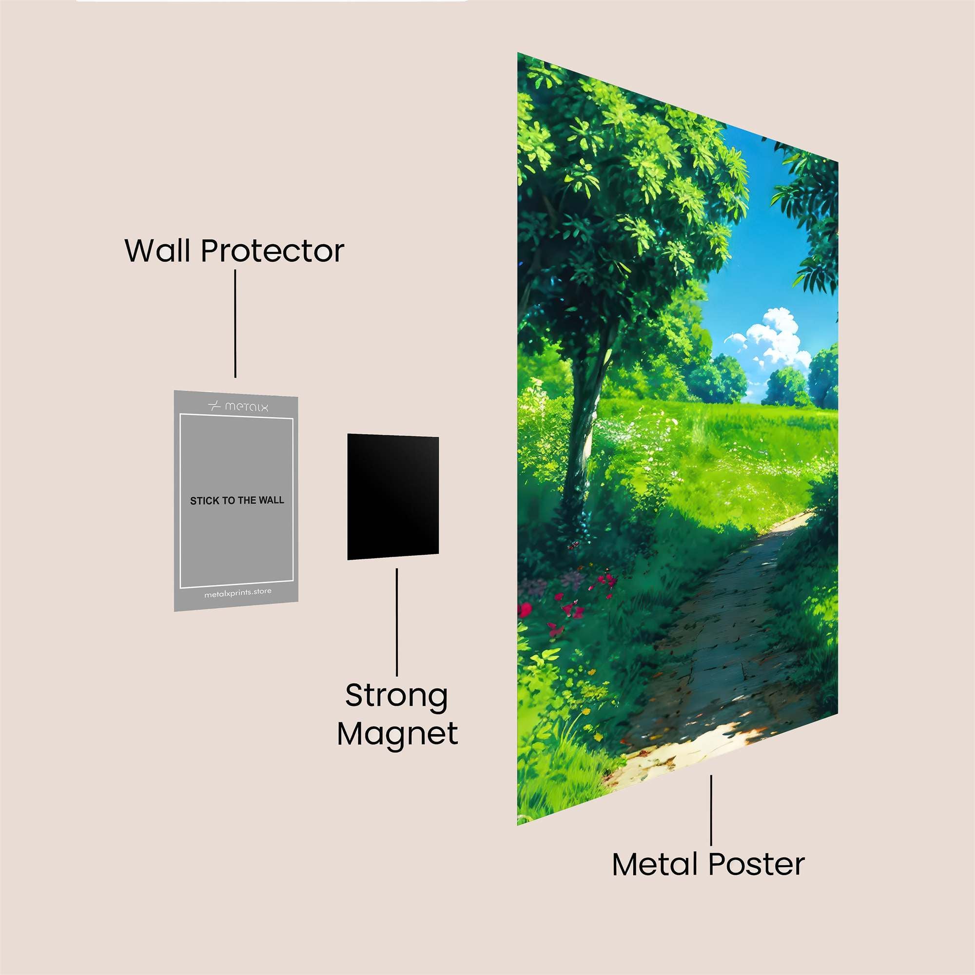 Path Serene Safe Wall Magnetic / M