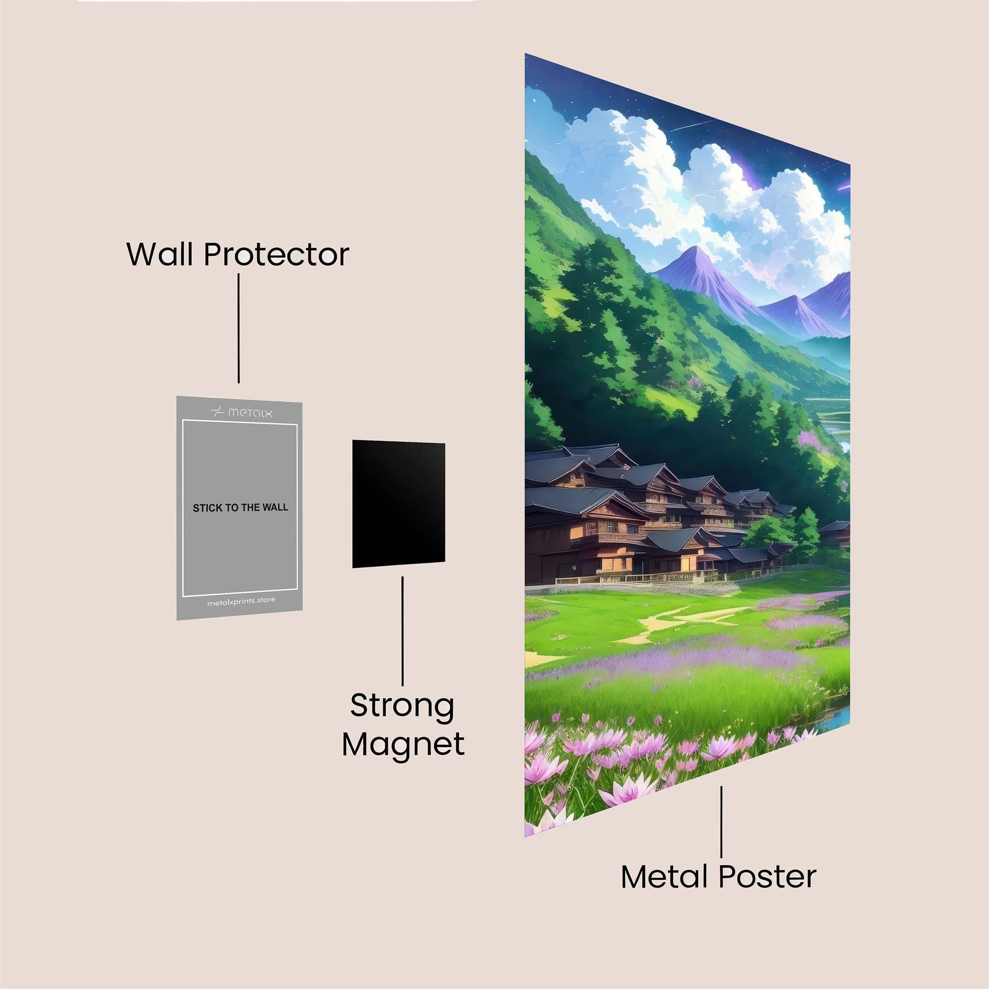 Mountain Serenity Safe Wall Magnetic / M