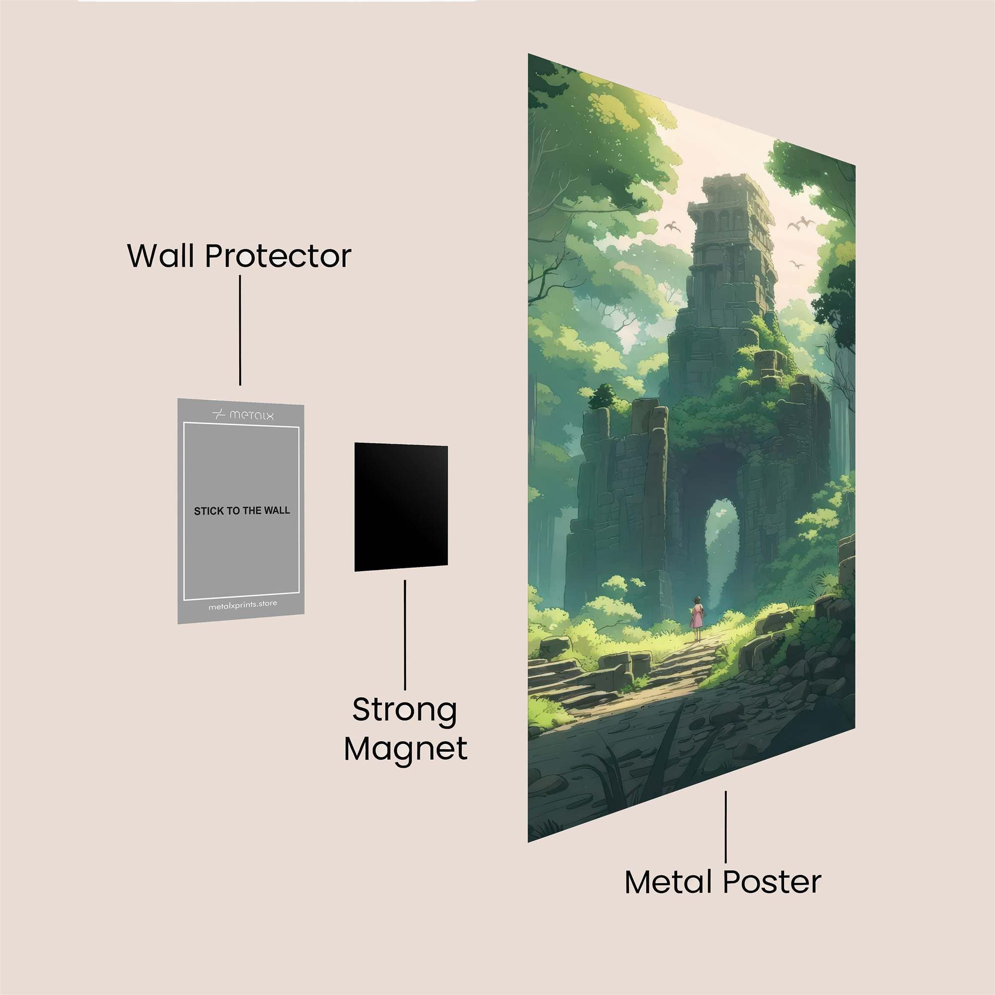 Temple Serenity Safe Wall Magnetic / M