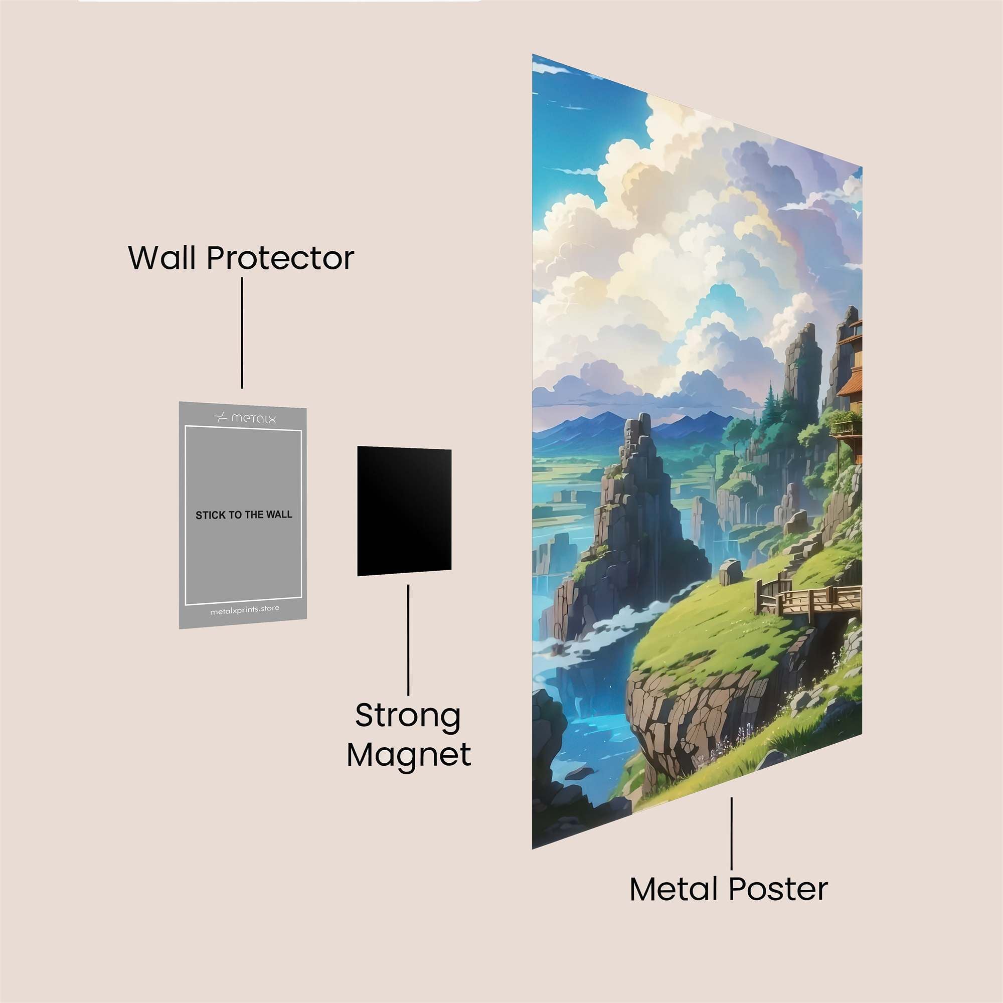 Mountain Serenity Safe Wall Magnetic / M