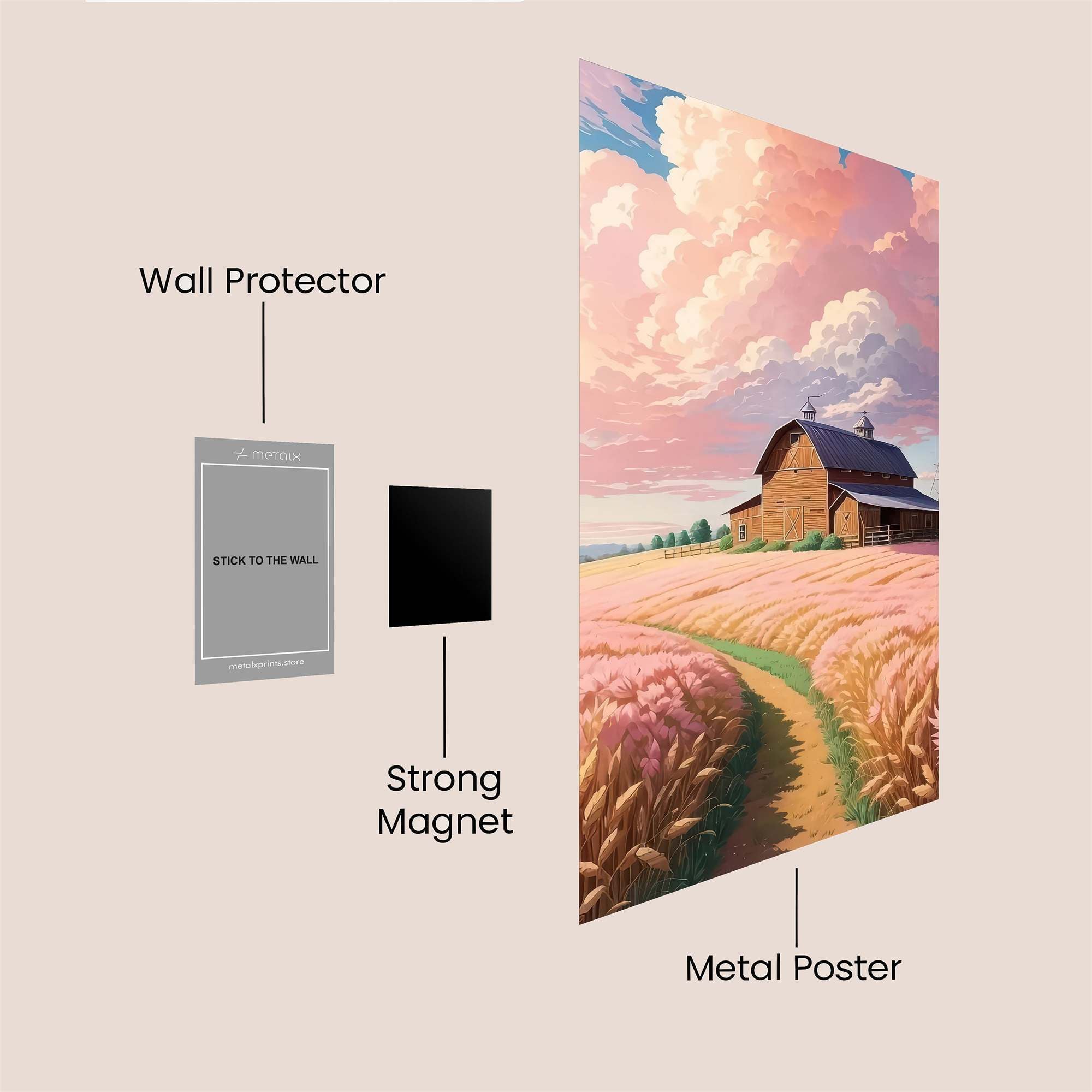 Barn Bliss Safe Wall Magnetic / M