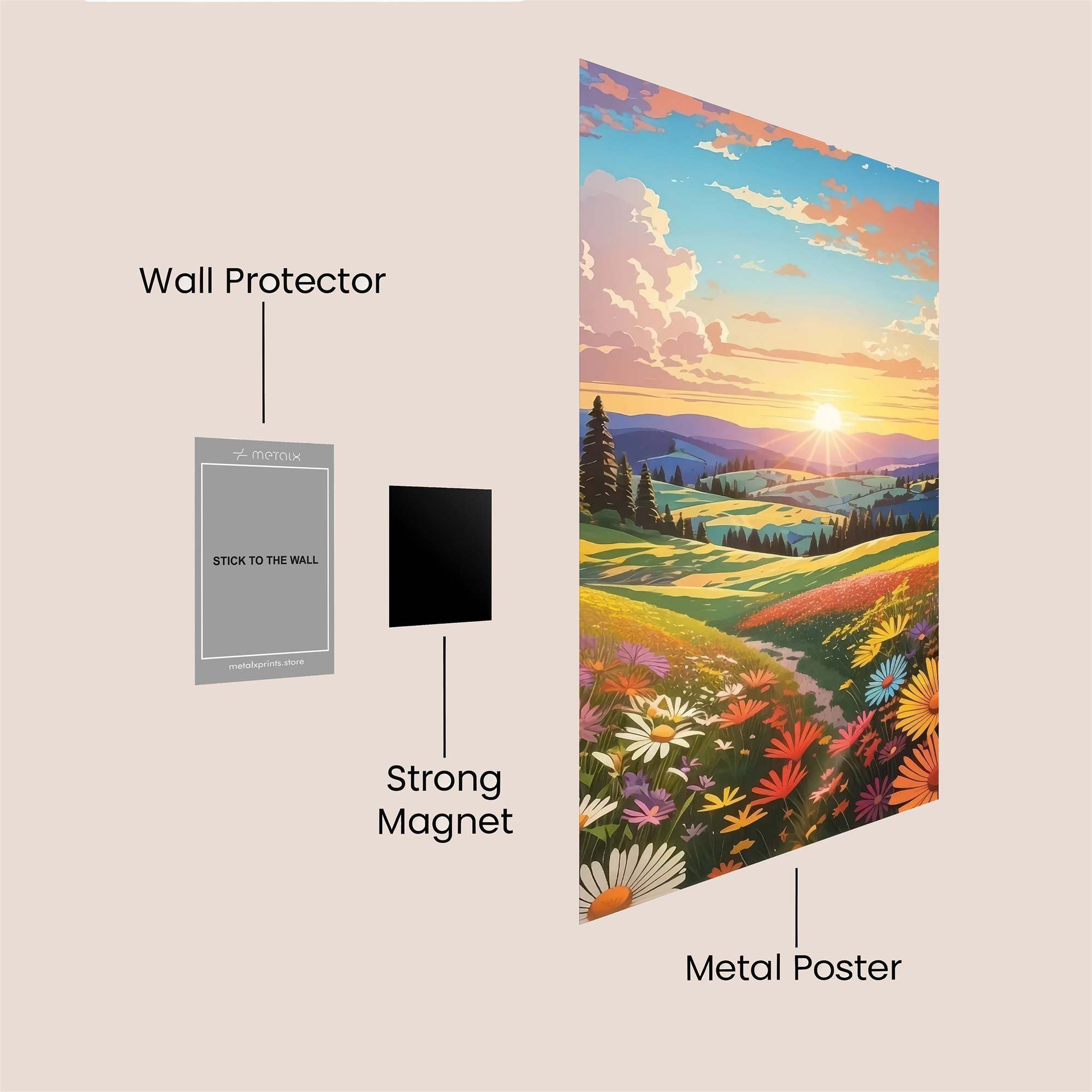 Sunrise Serenity Safe Wall Magnetic / M