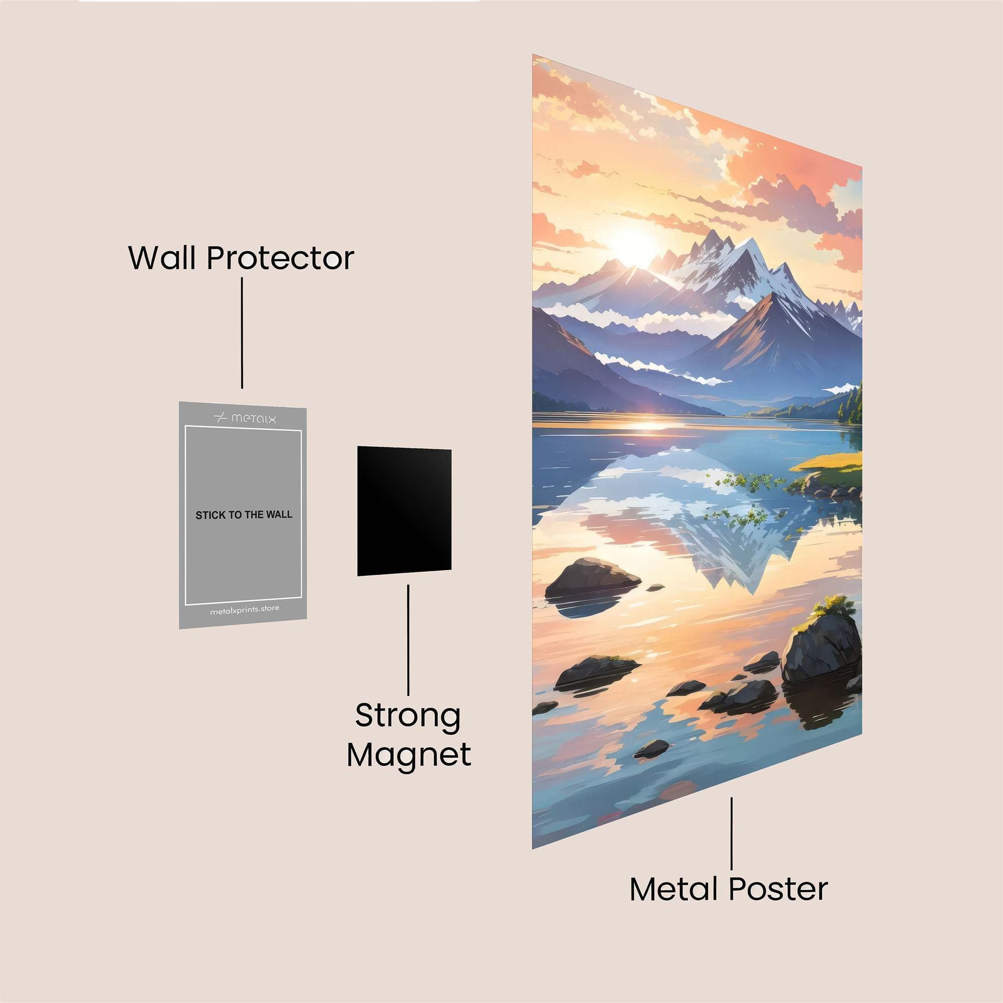 Sunrise Serenity Safe Wall Magnetic / M