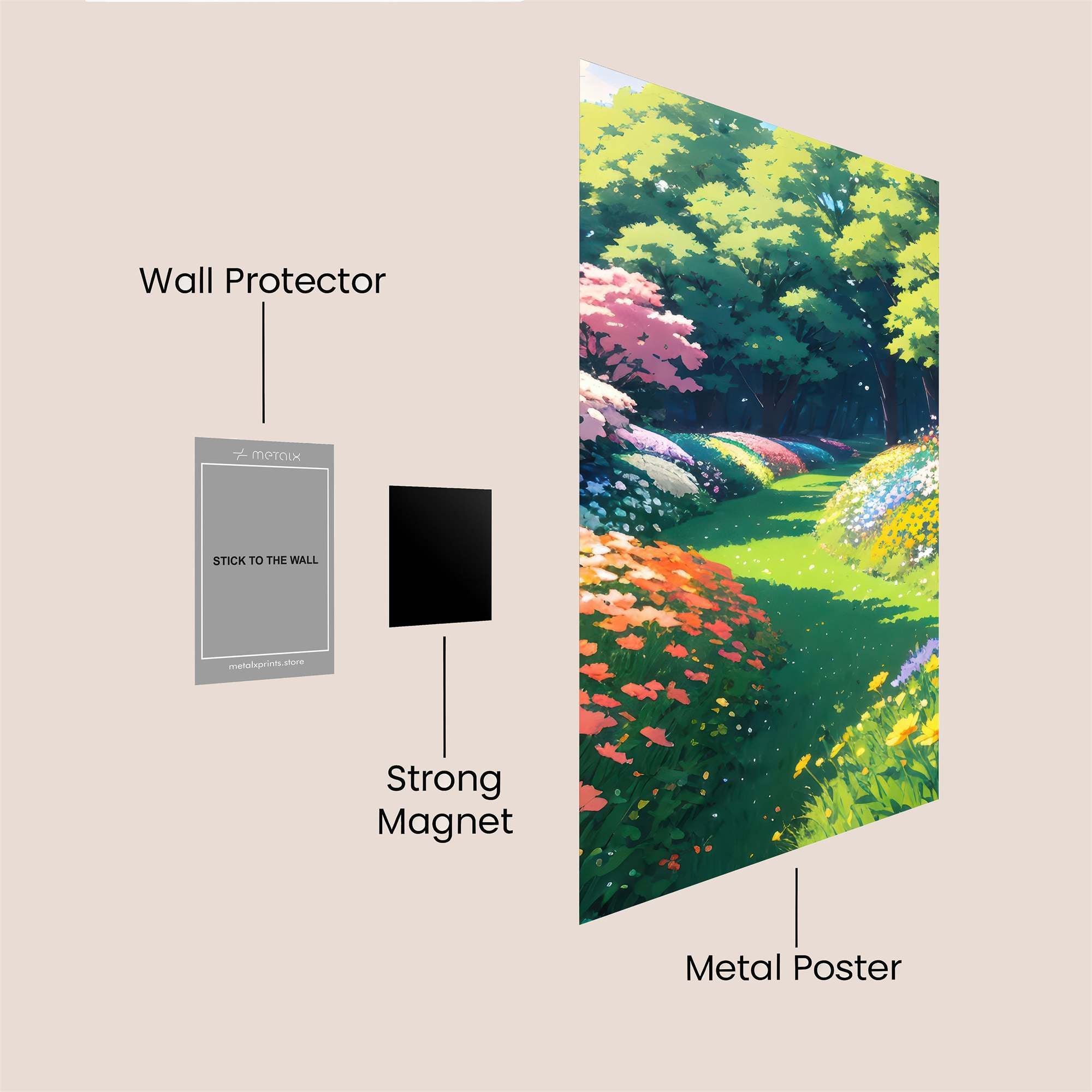 Garden Serenity Safe Wall Magnetic / M