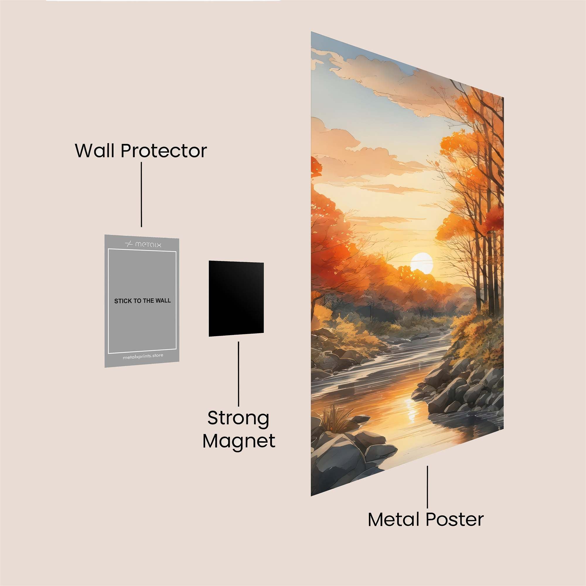 Autumn Serenity Safe Wall Magnetic / M