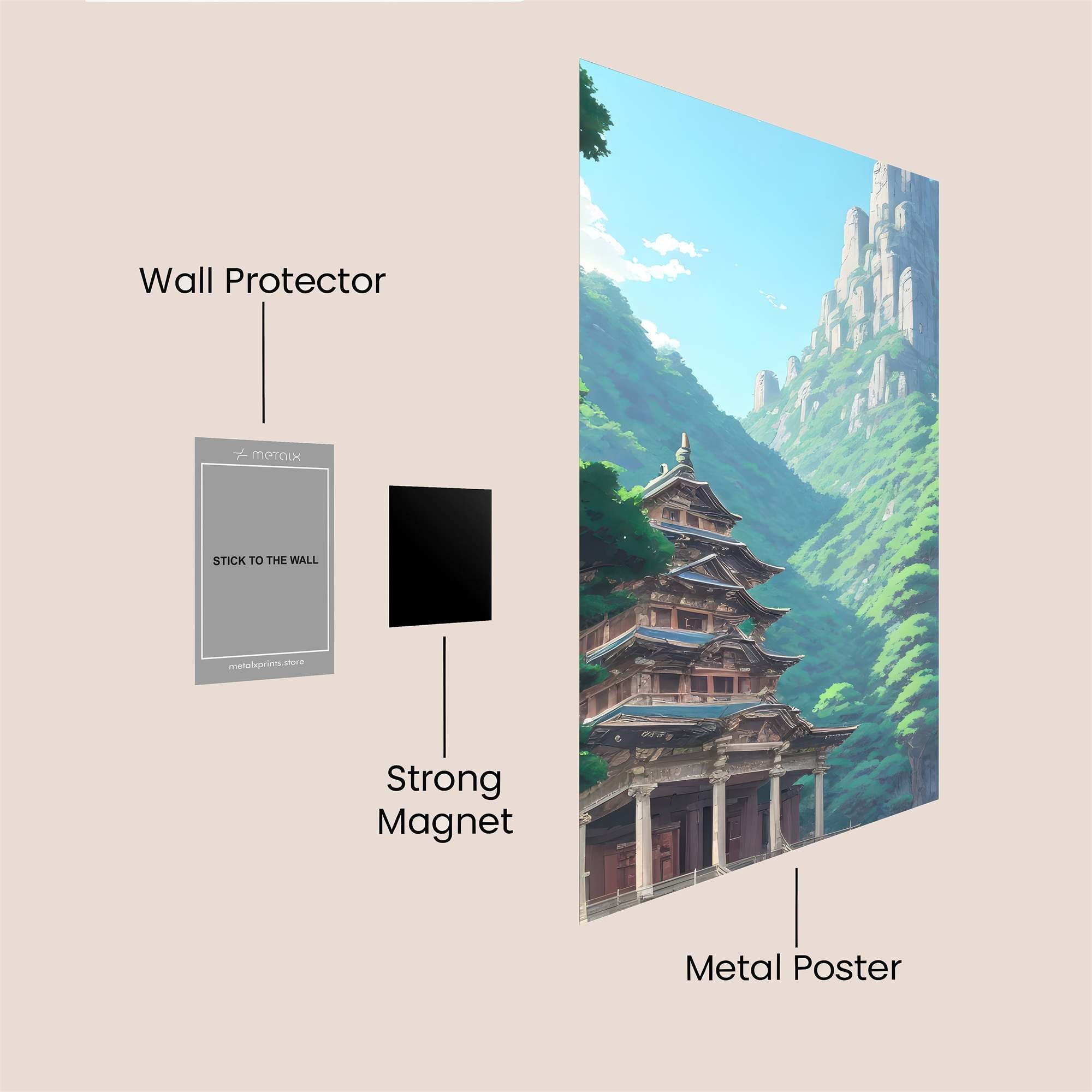 Pagoda Serenity Safe Wall Magnetic / M