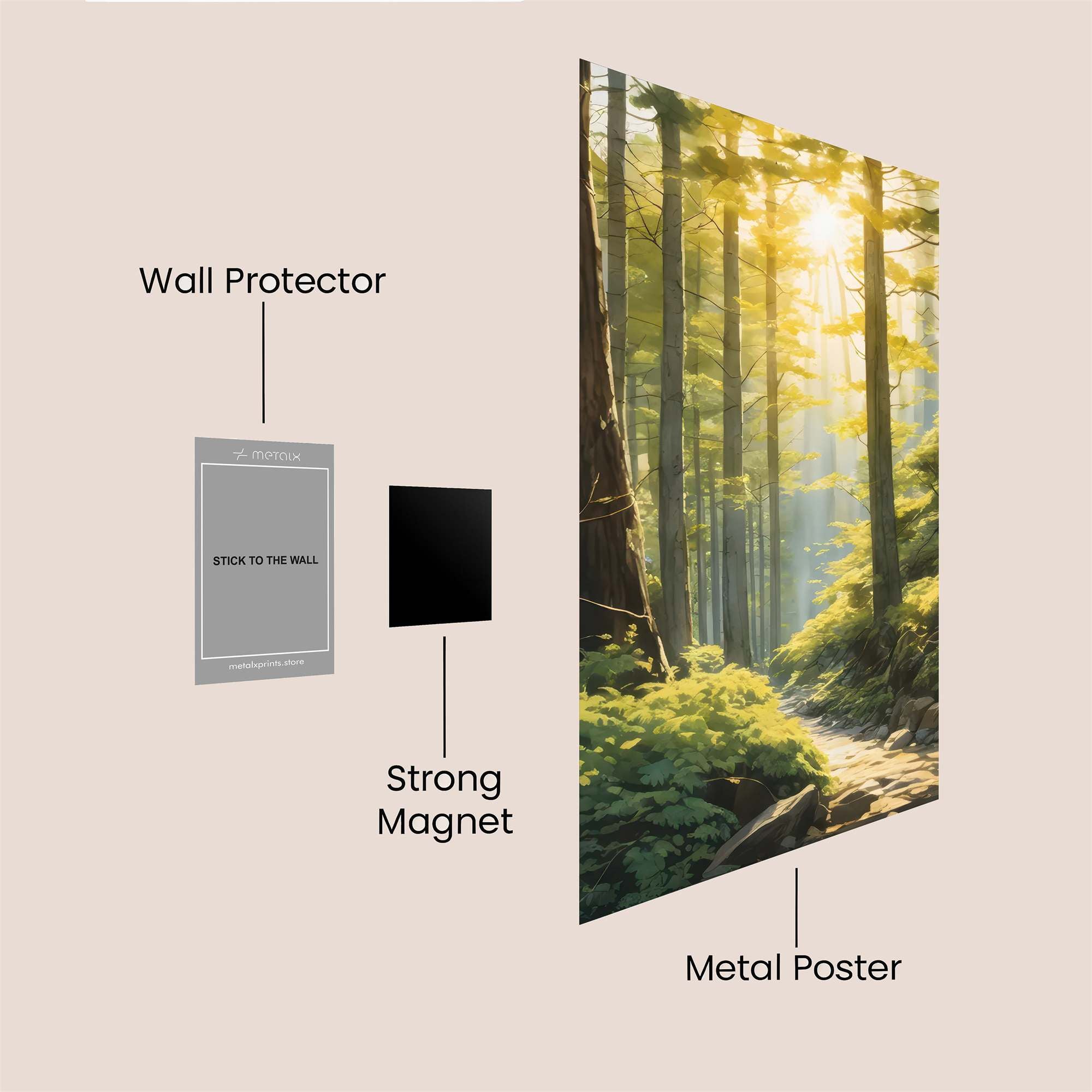 Sunlit Serenity Safe Wall Magnetic / M